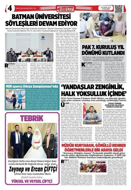 21.10.2021 tarihli sayı, 4. sayfa