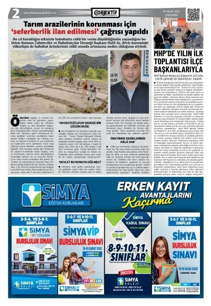 05.01.2022 tarihli sayı, 2. sayfa