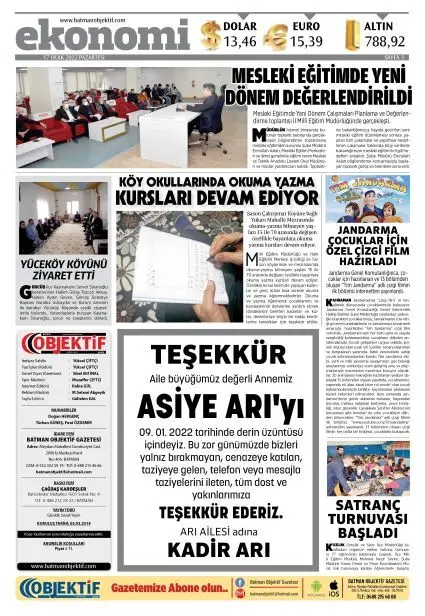 17.01.2022 tarihli sayı, 2. sayfa