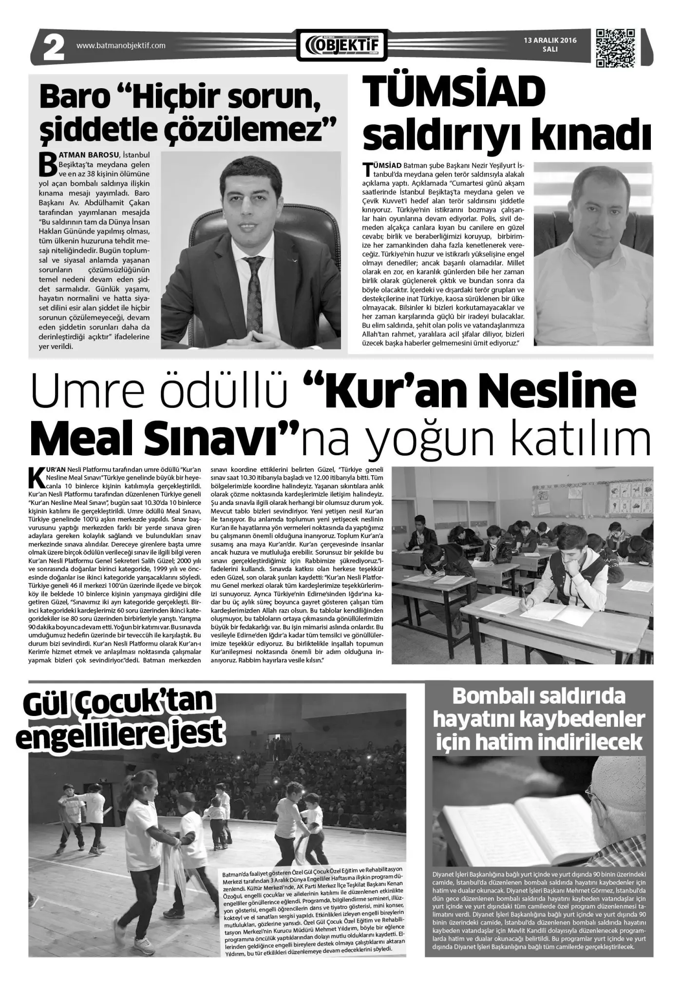 13.12.2016 tarihli sayı, 3. sayfa
