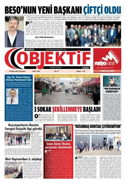 28.02.2022 tarihli sayı, 1. sayfa