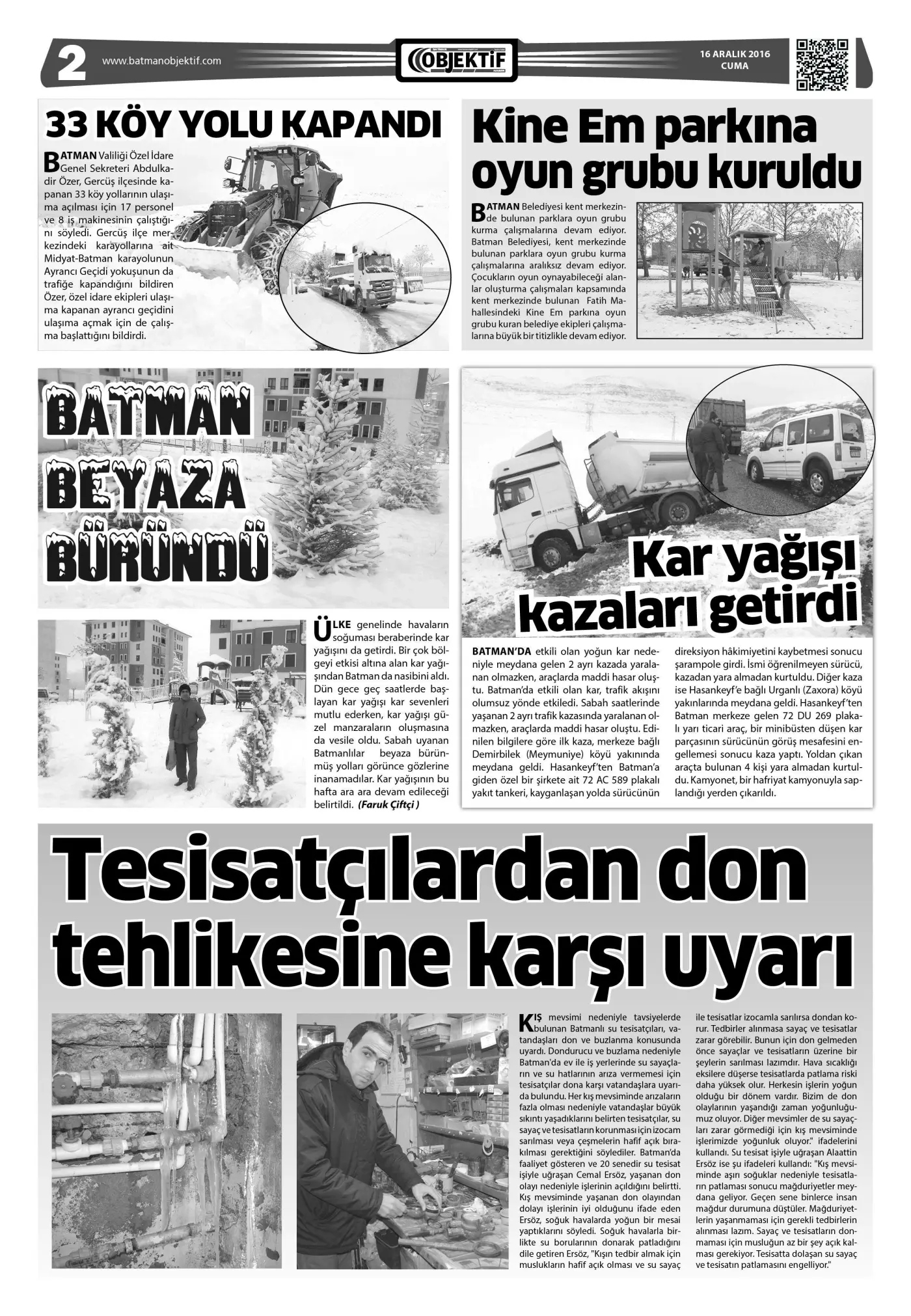 18.12.2016 tarihli sayı, 2. sayfa