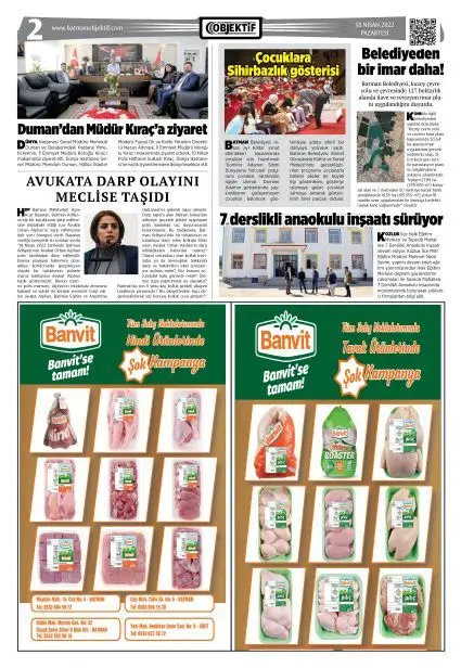 18.04.2022 tarihli sayı, 2. sayfa