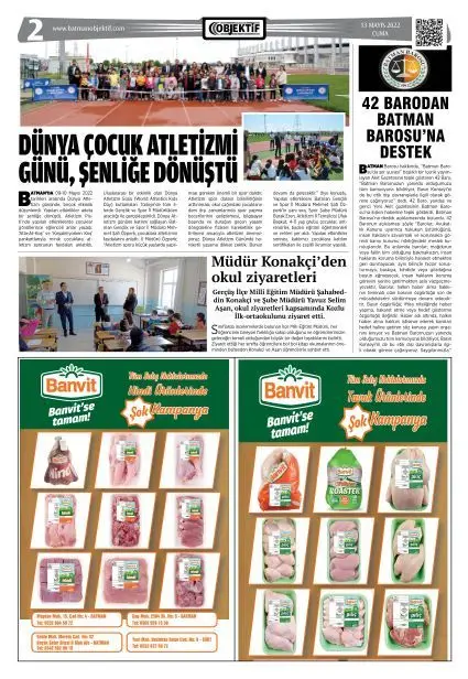 13.05.2022 tarihli sayı, 2. sayfa