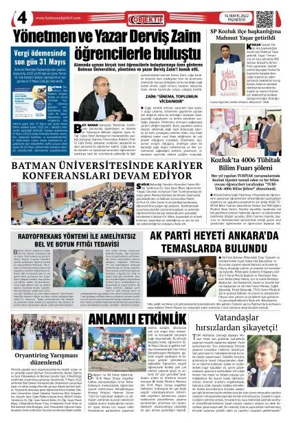 15.05.2022 tarihli sayı, 4. sayfa