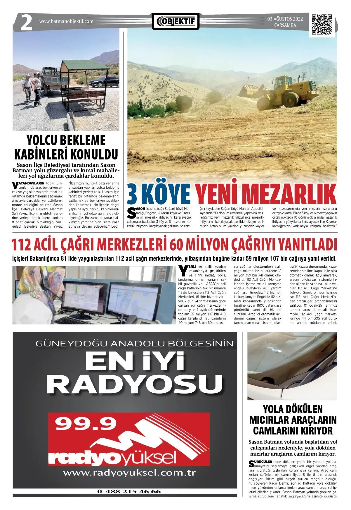 03.08.2022 tarihli sayı, 2. sayfa