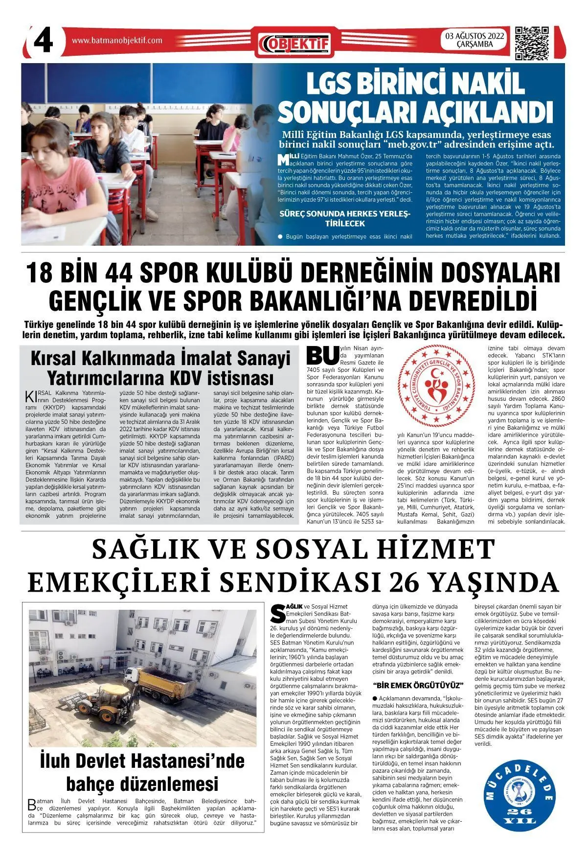 03.08.2022 tarihli sayı, 4. sayfa