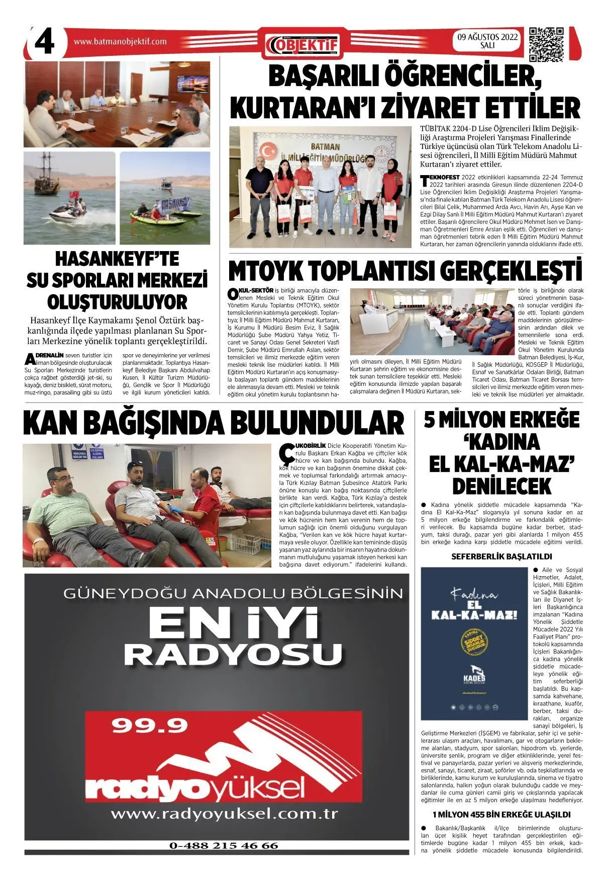 10.08.2022 tarihli sayı, 4. sayfa