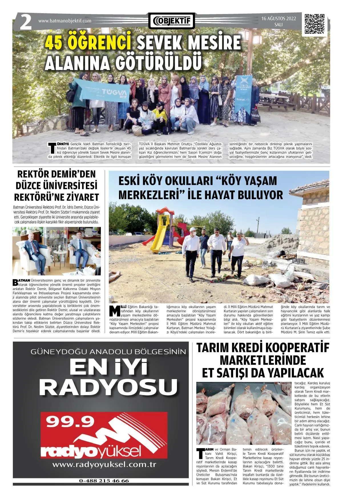 22.08.2022 tarihli sayı, 2. sayfa