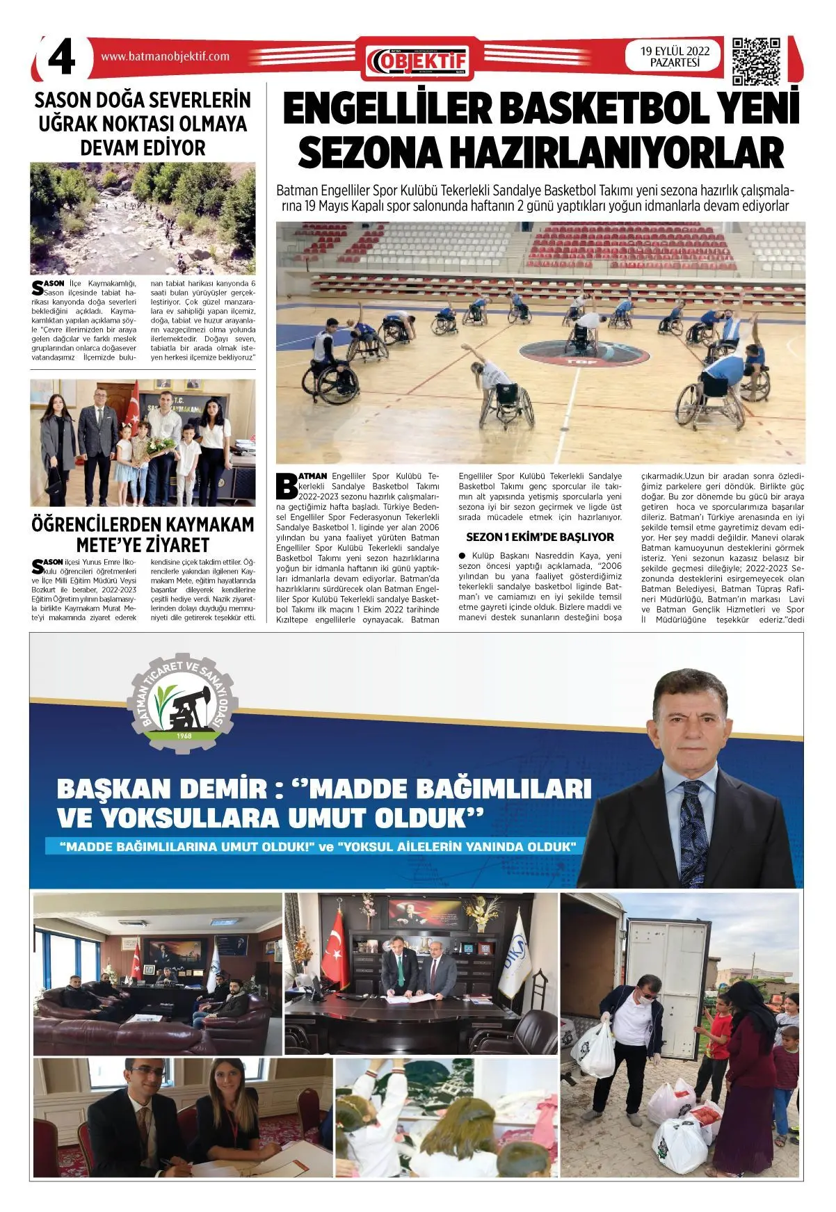 19.09.2022 tarihli sayı, 4. sayfa
