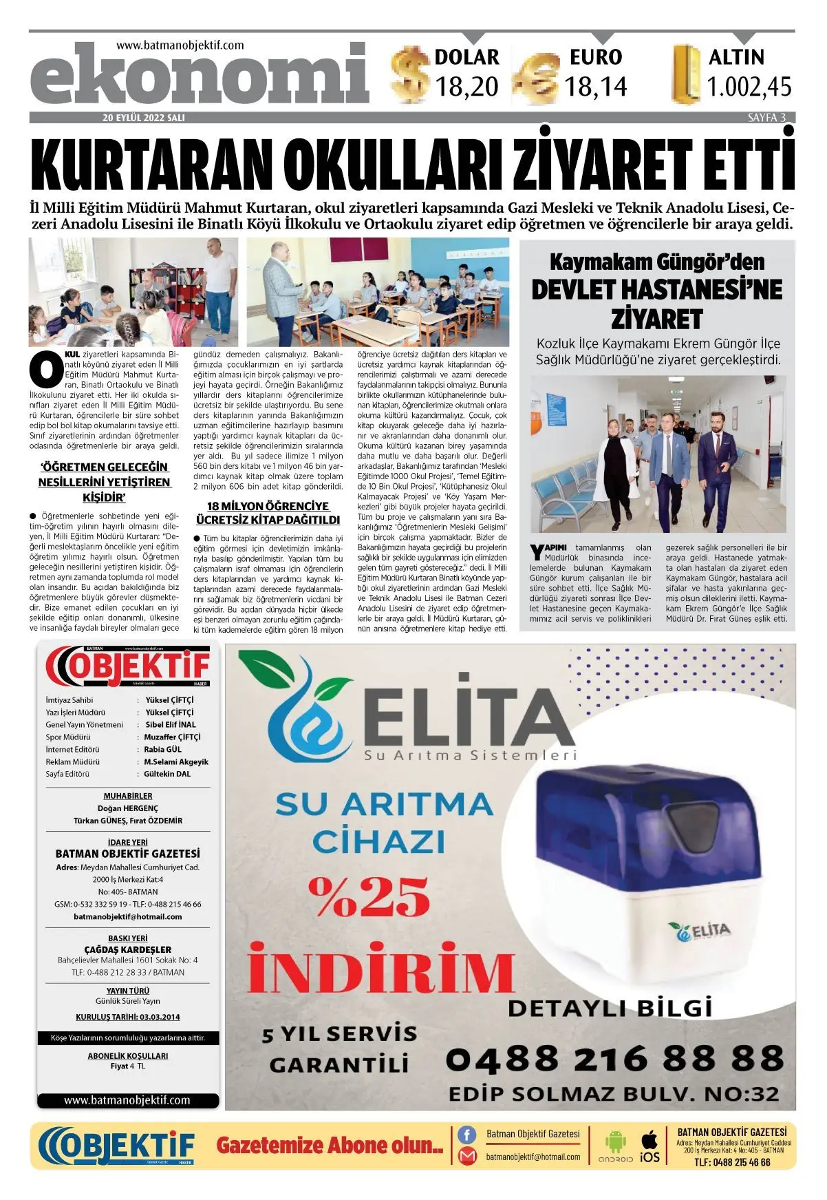 20.09.2022 tarihli sayı, 3. sayfa
