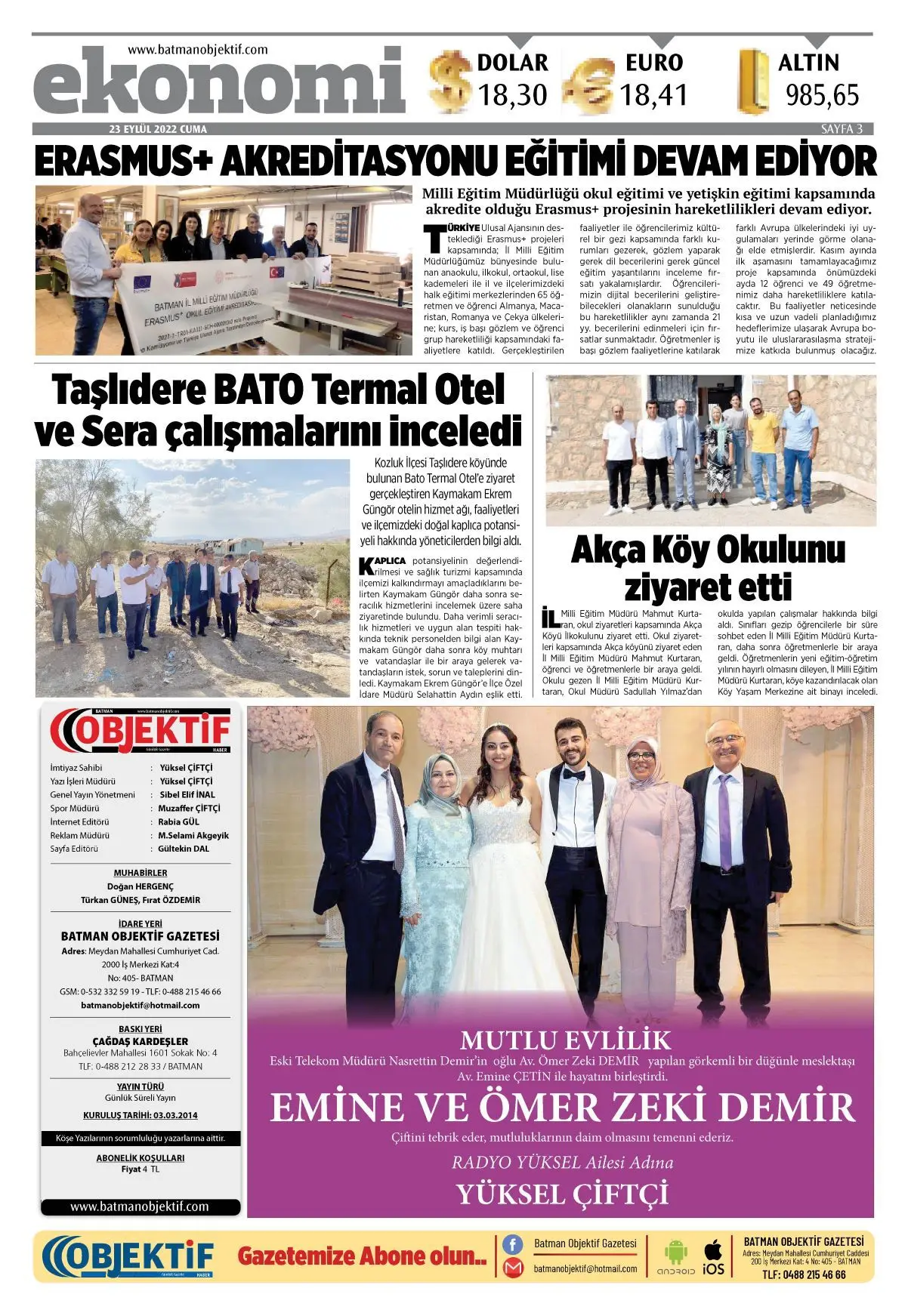 23.09.2022 tarihli sayı, 3. sayfa