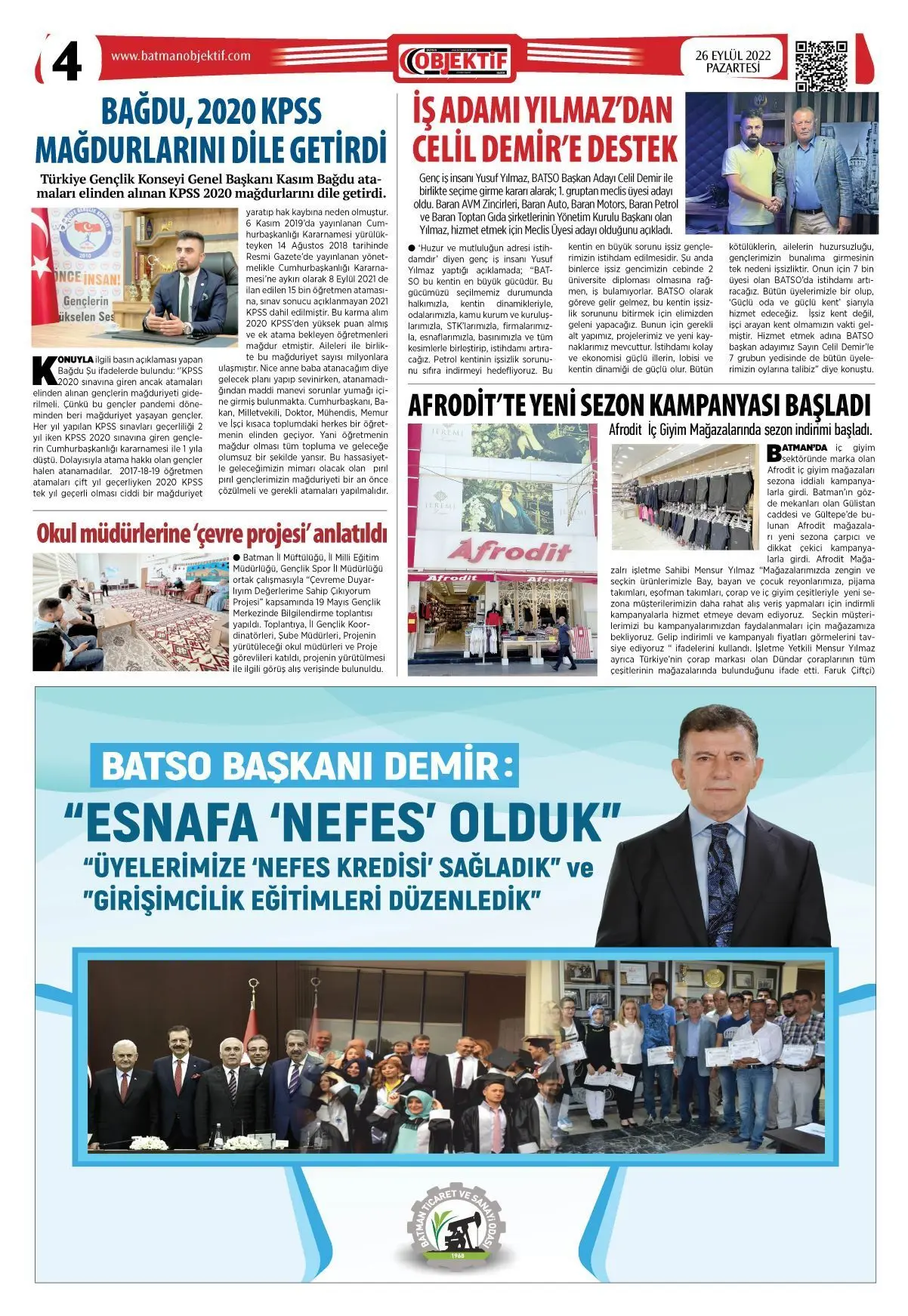 26.09.2022 tarihli sayı, 4. sayfa