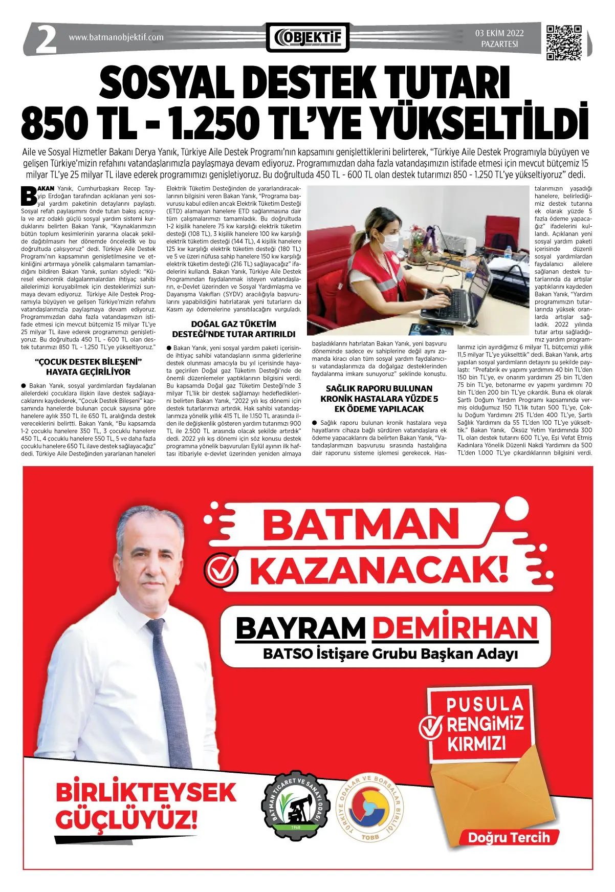 02.10.2022 tarihli sayı, 2. sayfa