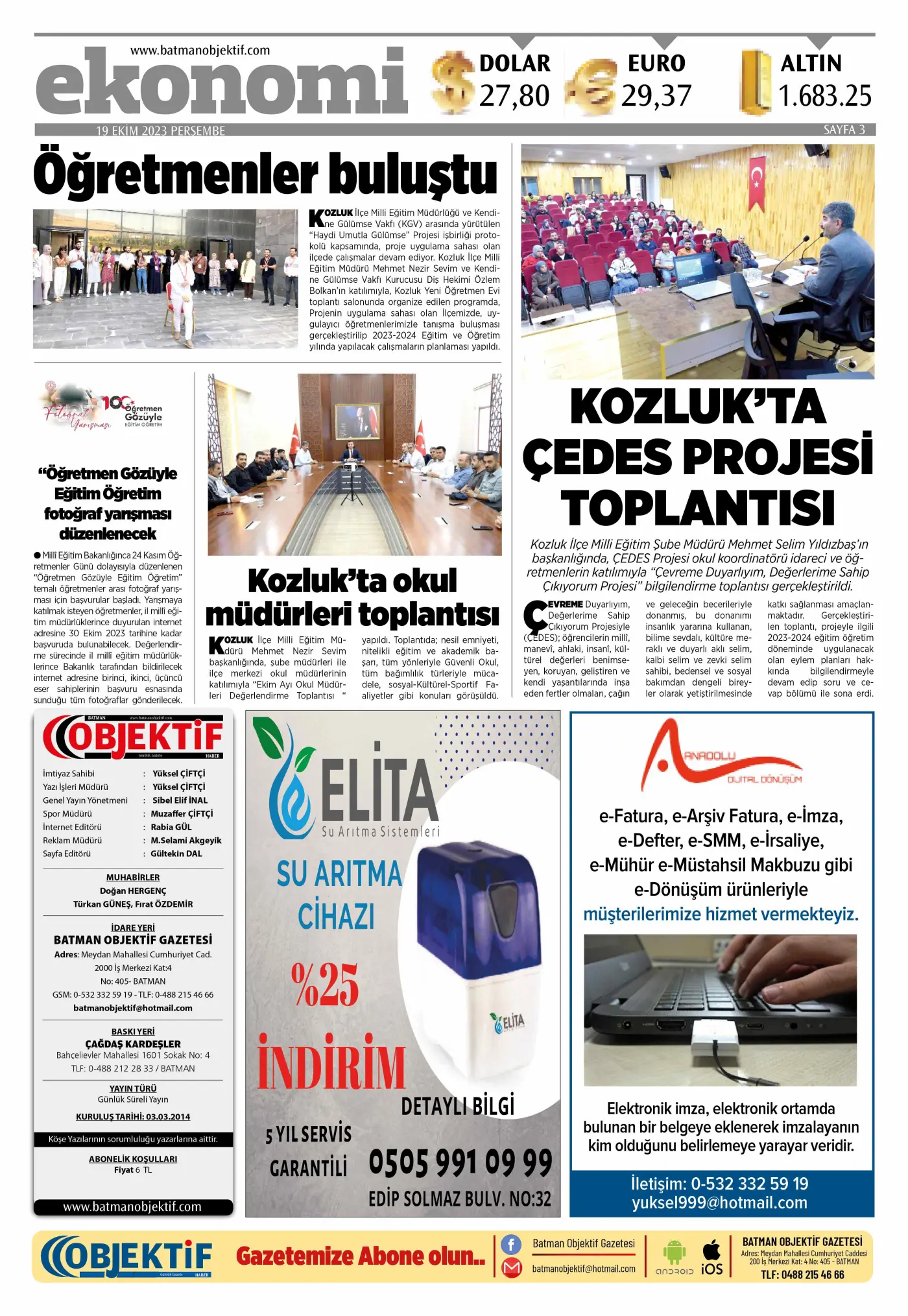 19.10.2023 tarihli sayı, 3. sayfa