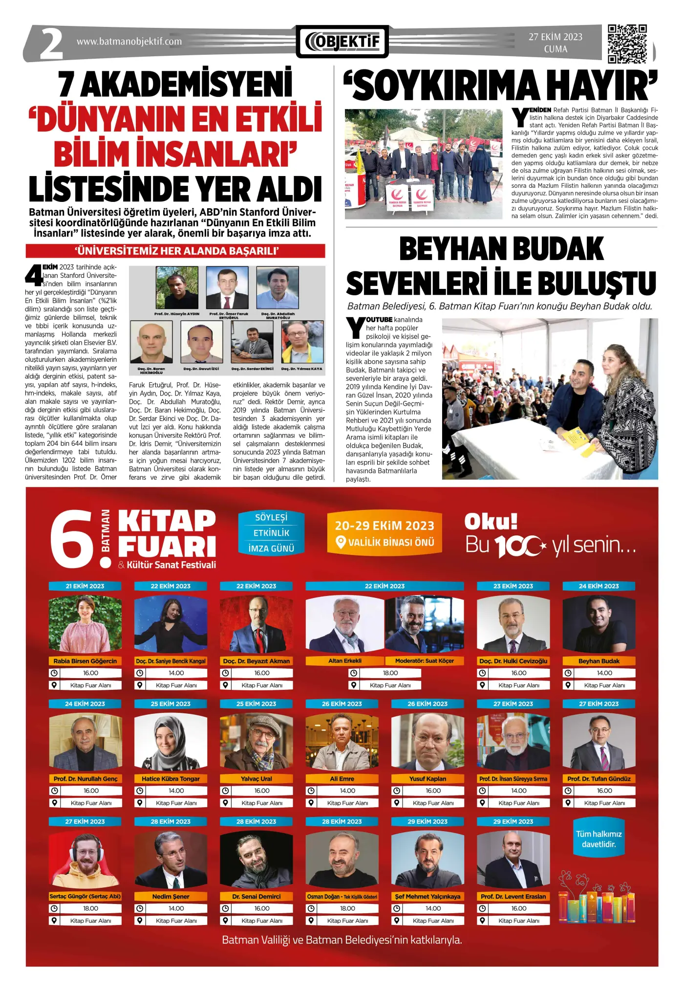 27.10.2023 tarihli sayı, 2. sayfa