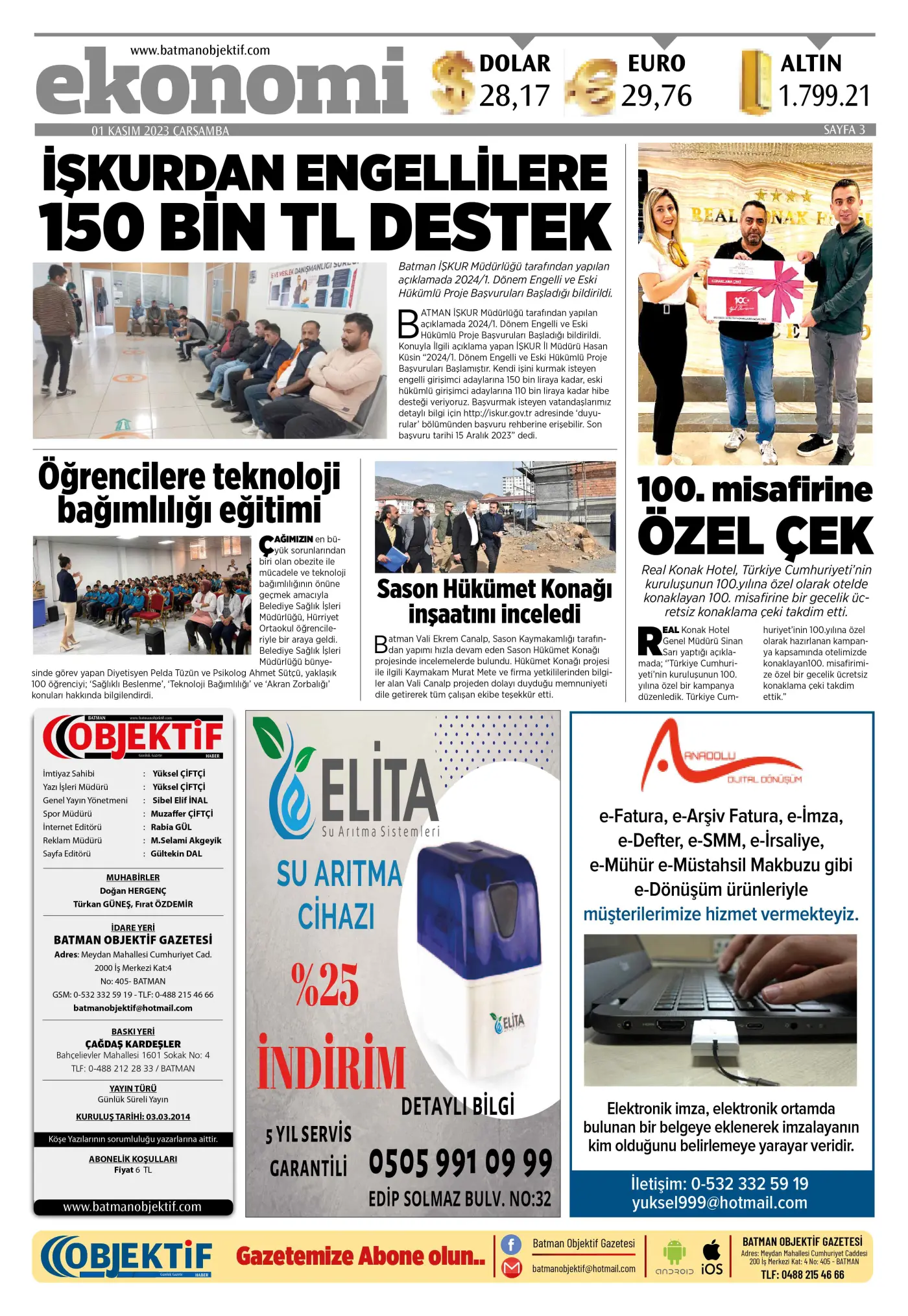 01.11.2023 tarihli sayı, 3. sayfa
