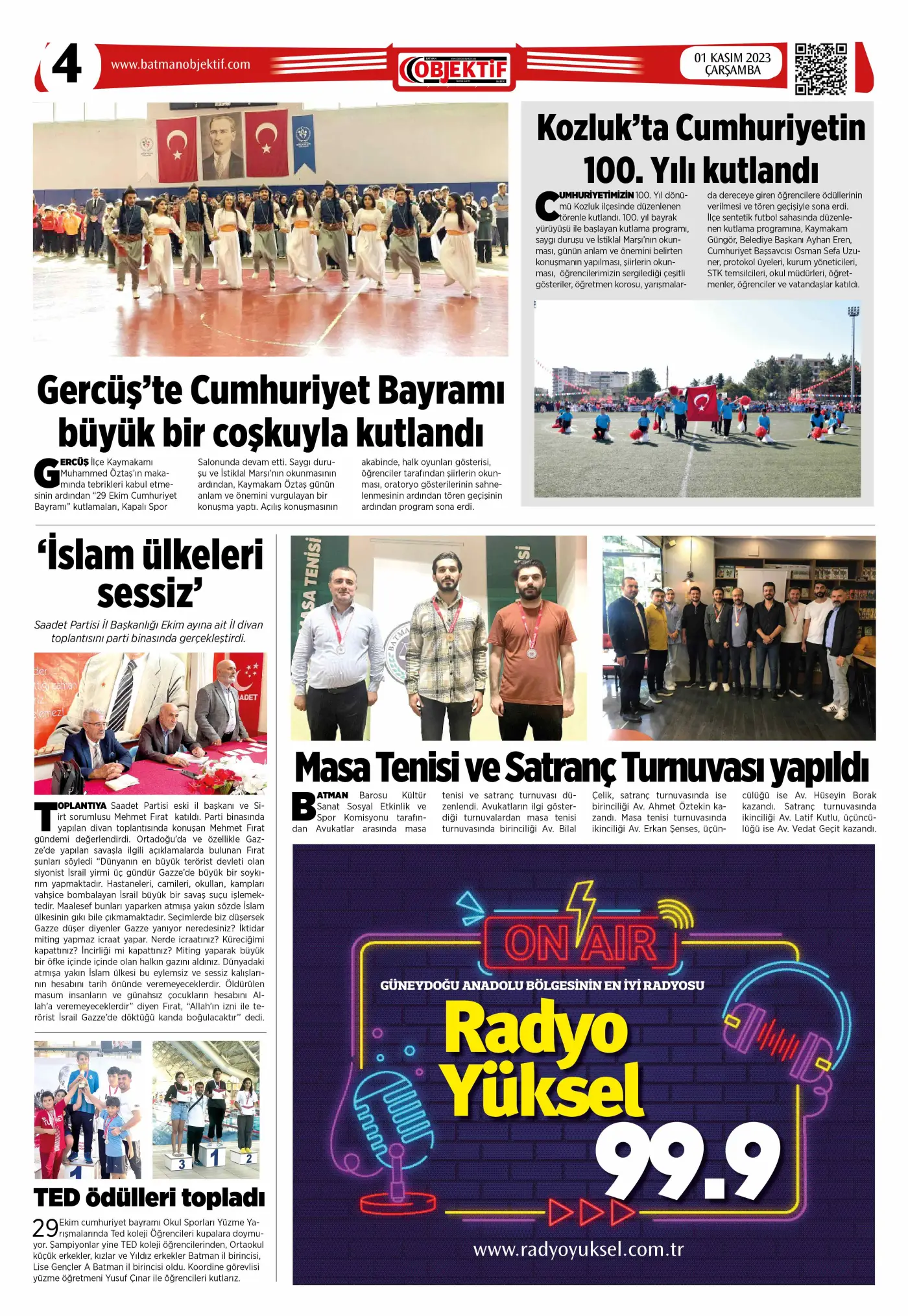 01.11.2023 tarihli sayı, 4. sayfa