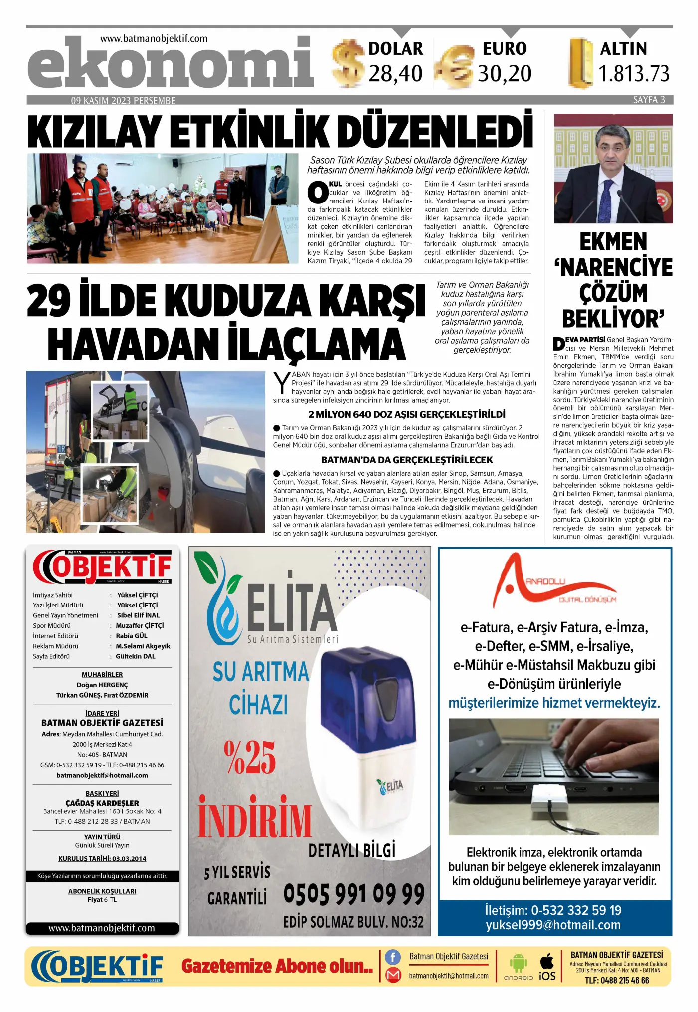 09.11.2023 tarihli sayı, 3. sayfa