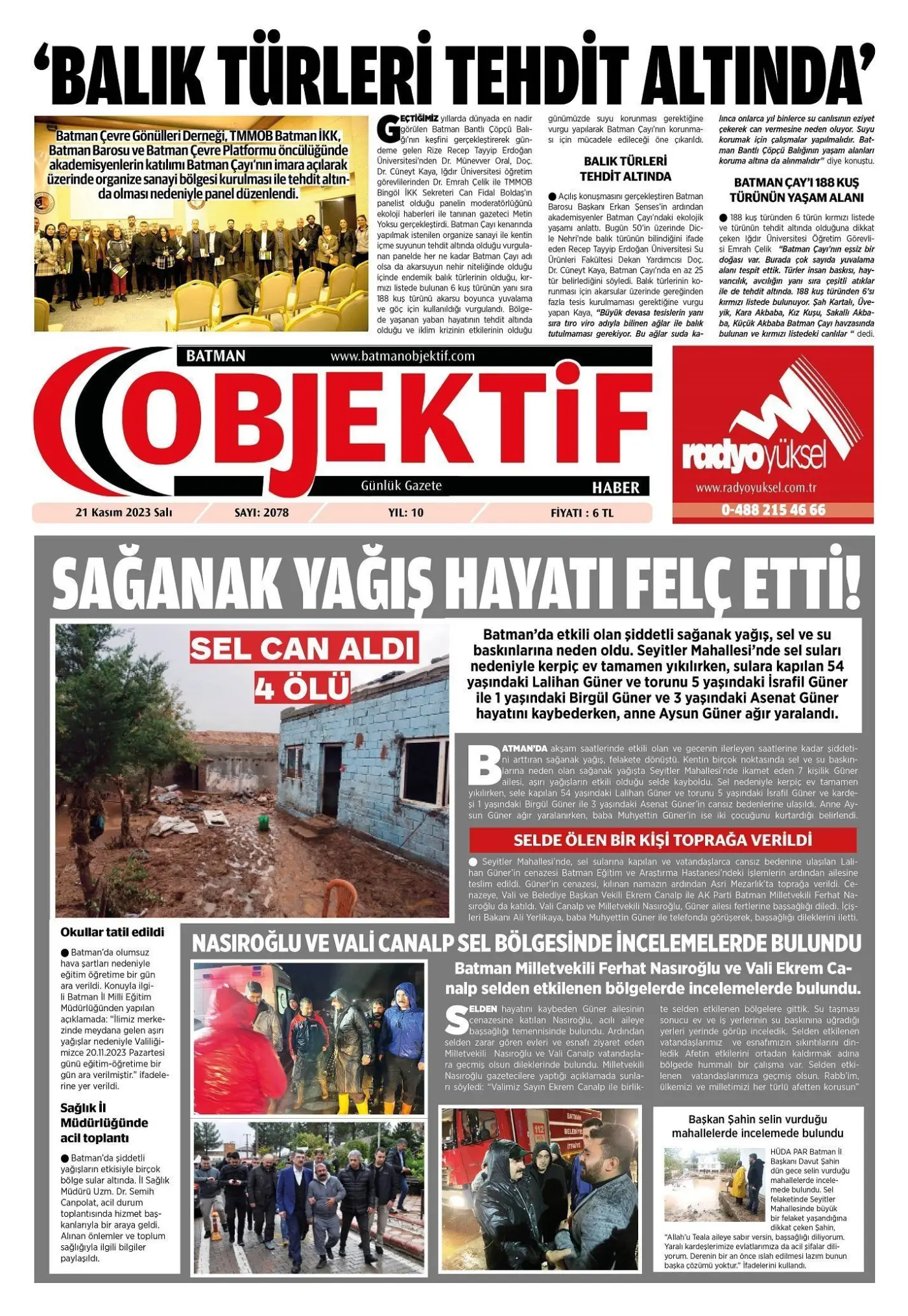 20.11.2023 tarihli sayı, 1. sayfa