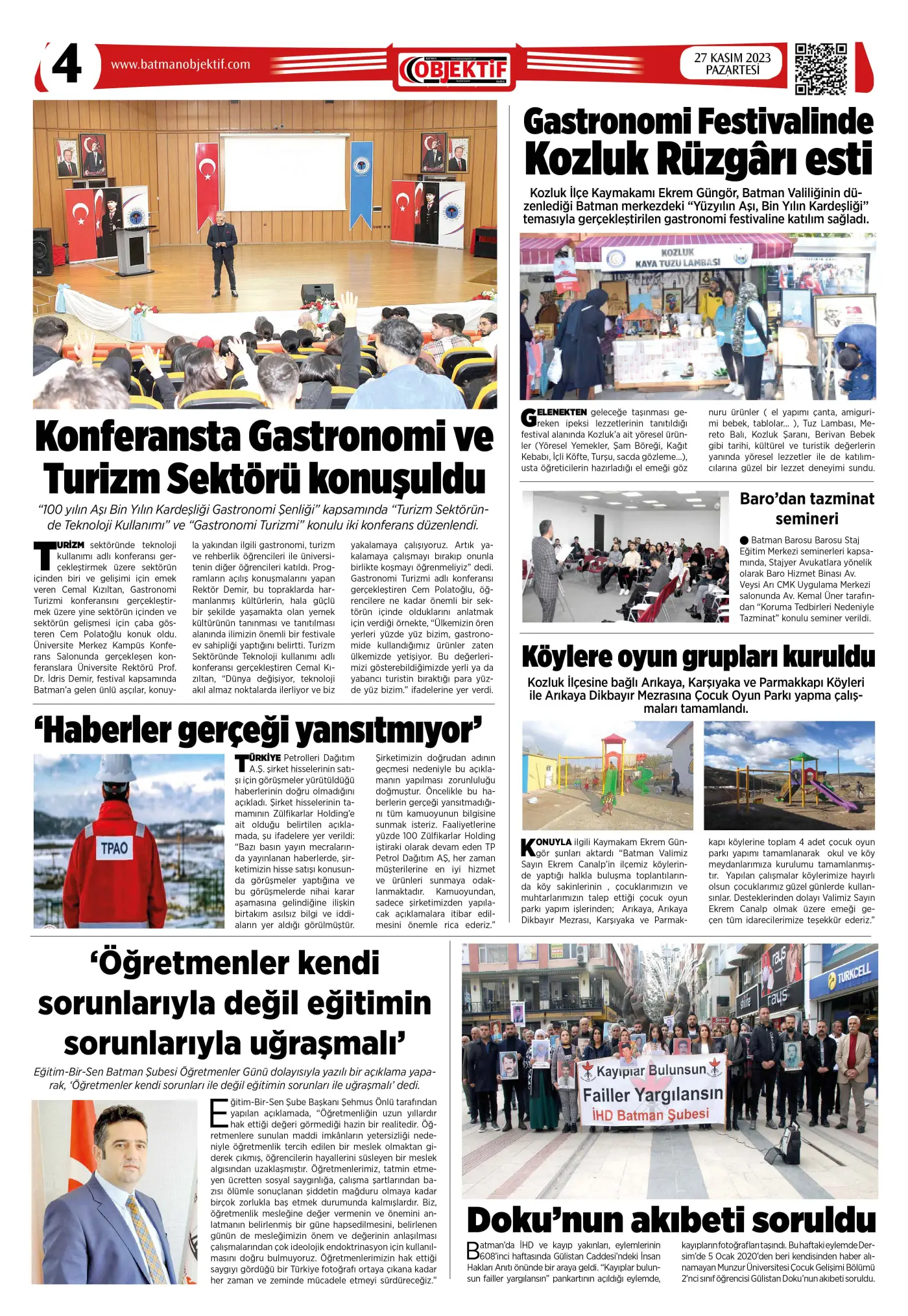 26.11.2023 tarihli sayı, 4. sayfa