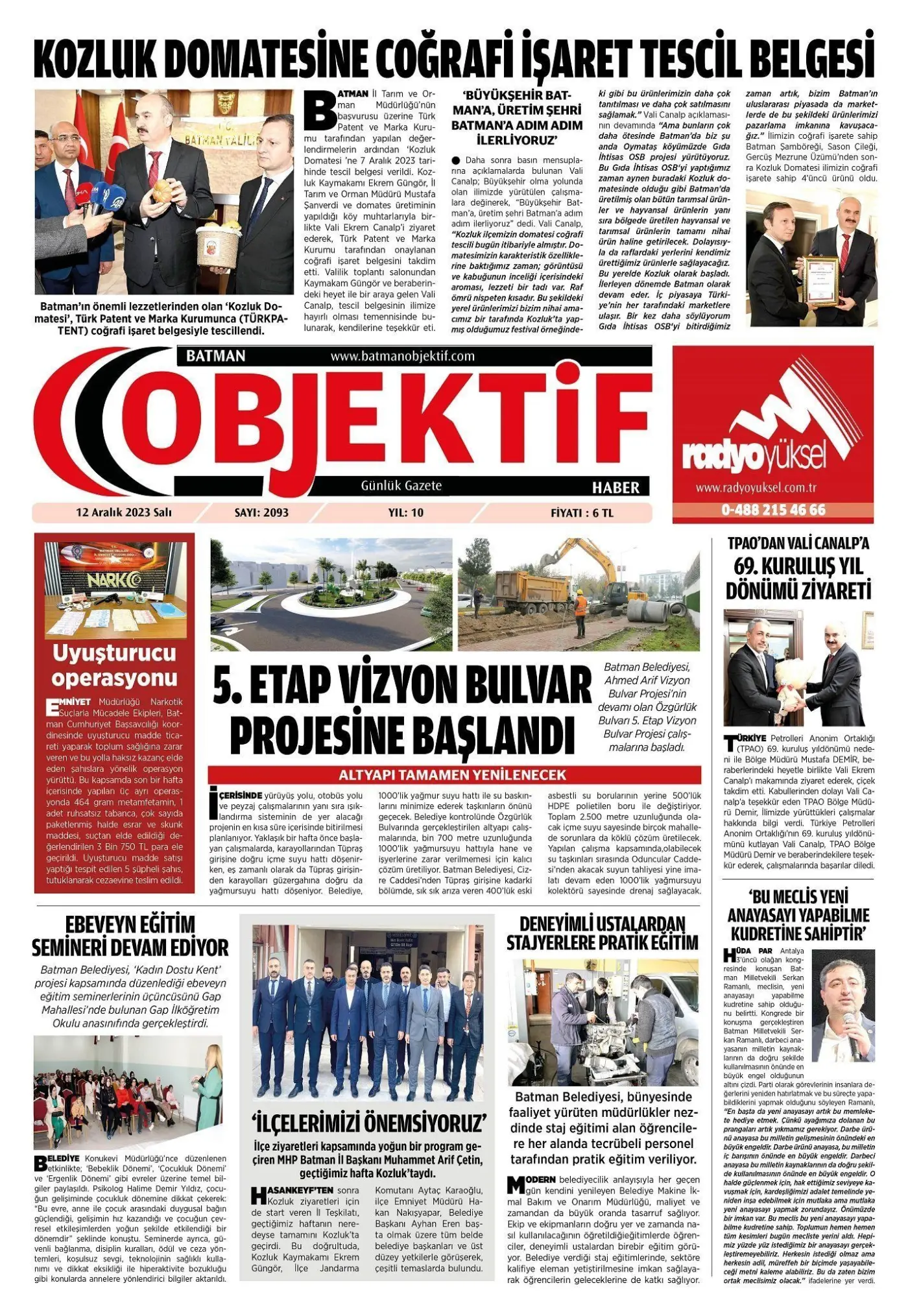 12.12.2023 tarihli sayı, 1. sayfa