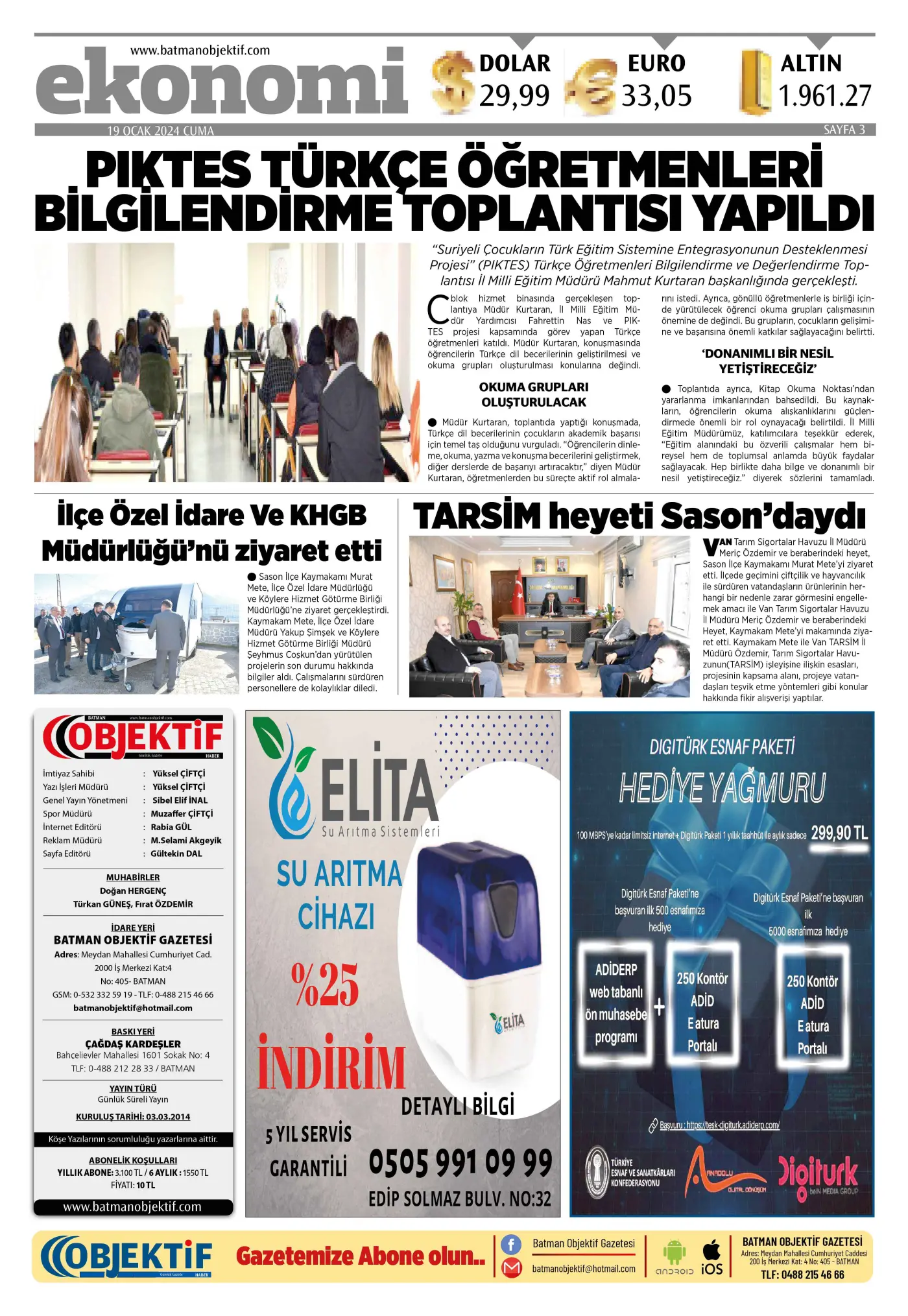 20.01.2024 tarihli sayı, 3. sayfa