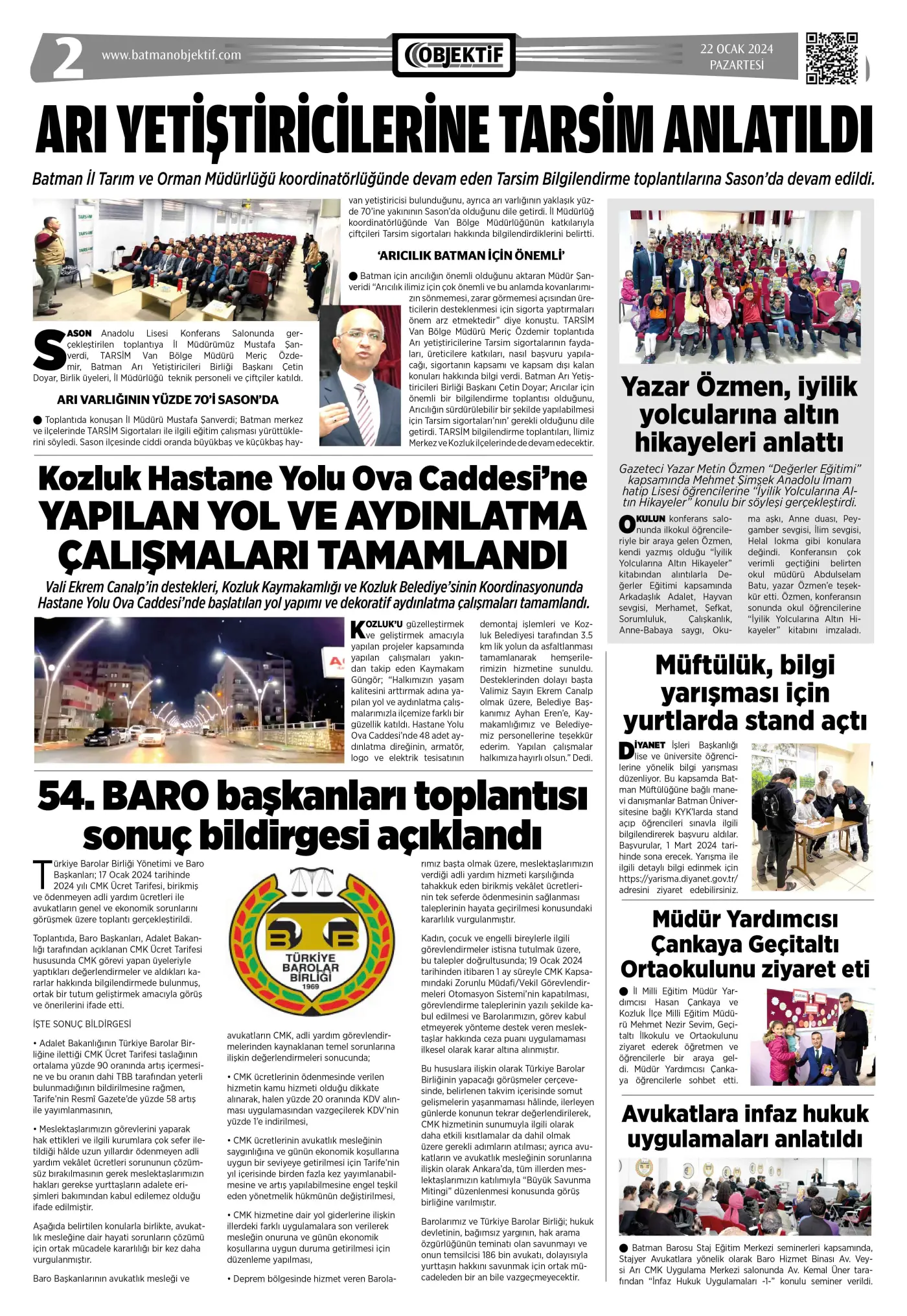 22.01.2024 tarihli sayı, 2. sayfa
