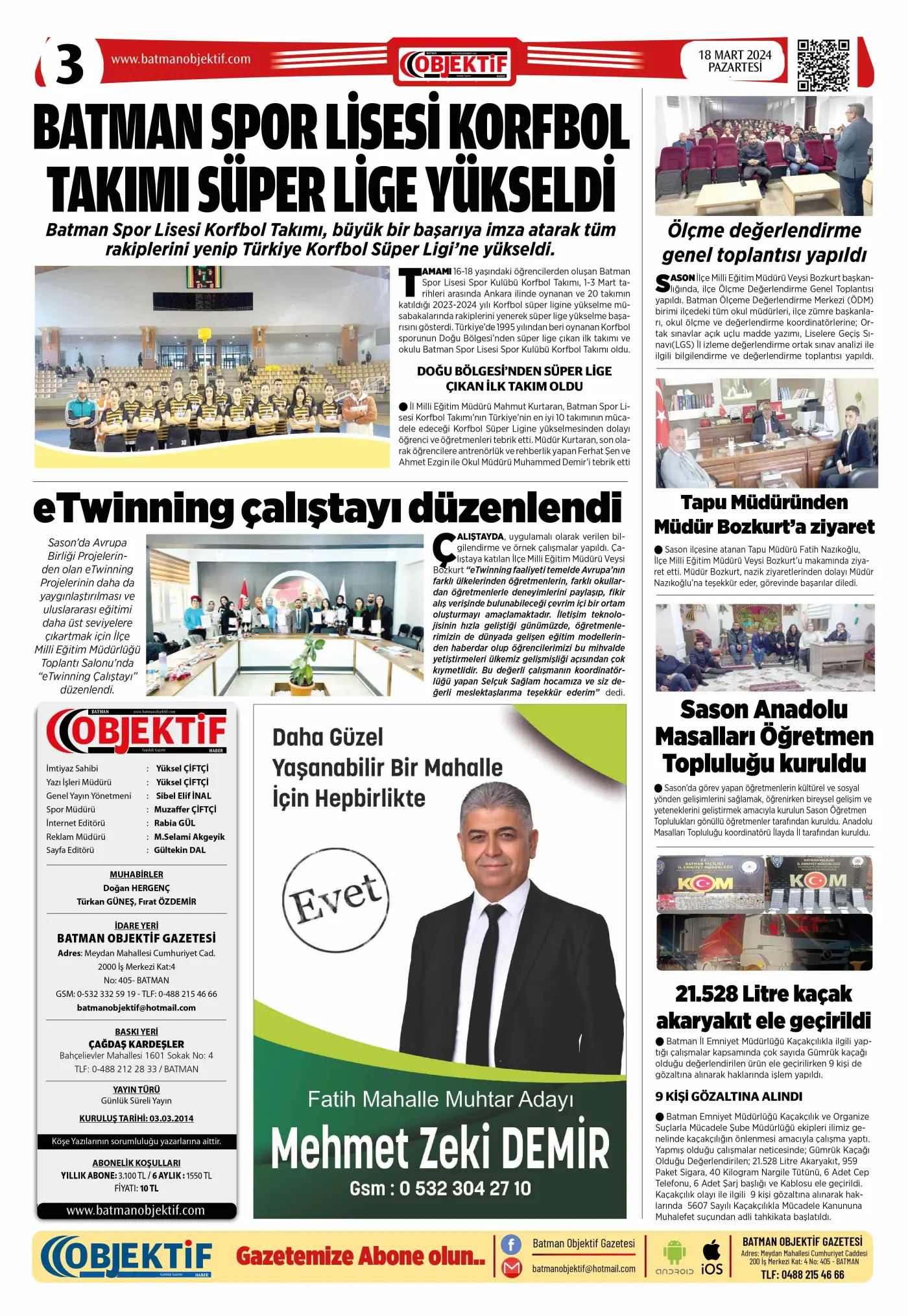 18.03.2024 tarihli sayı, 3. sayfa