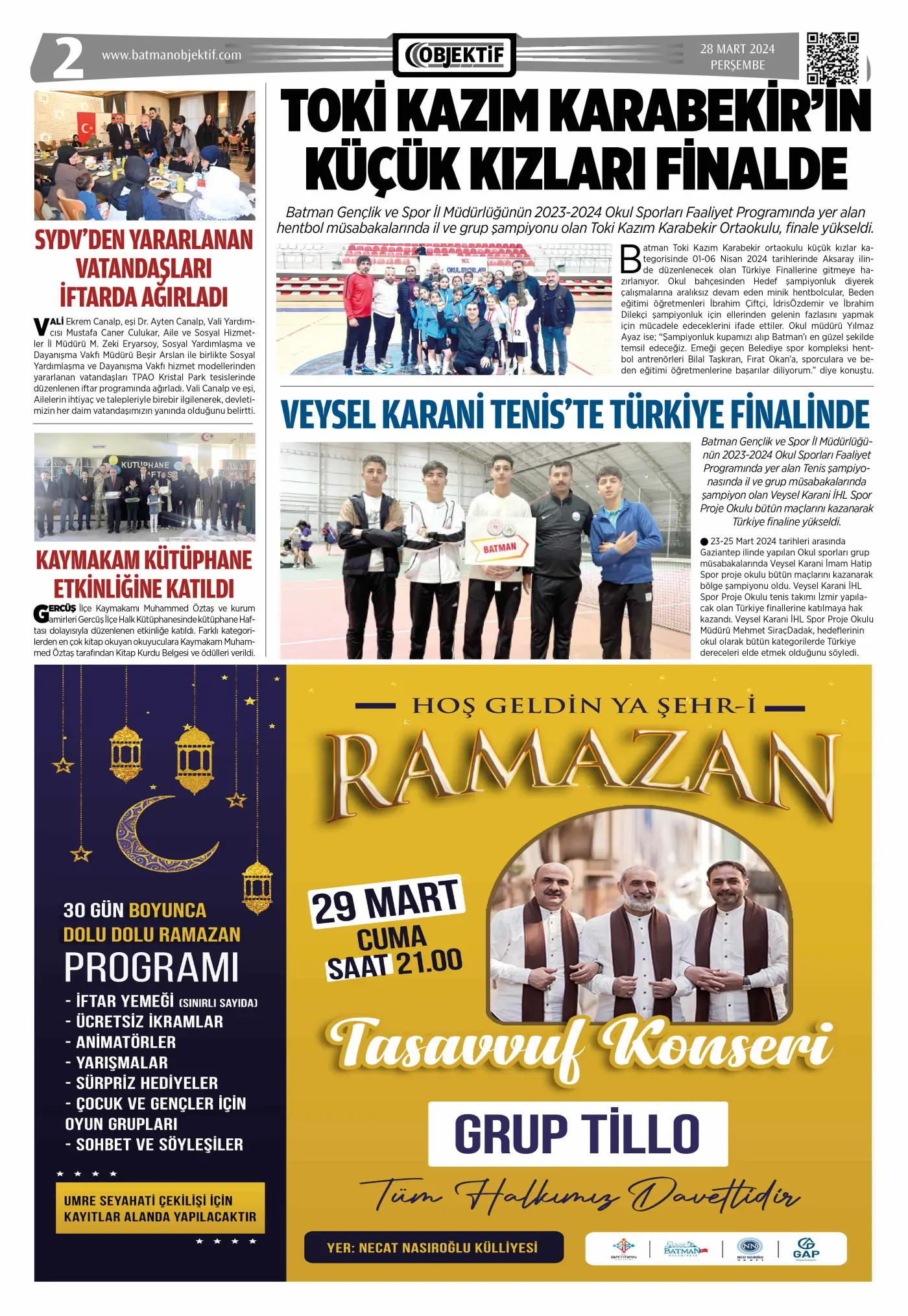 28.03.2024 tarihli sayı, 2. sayfa