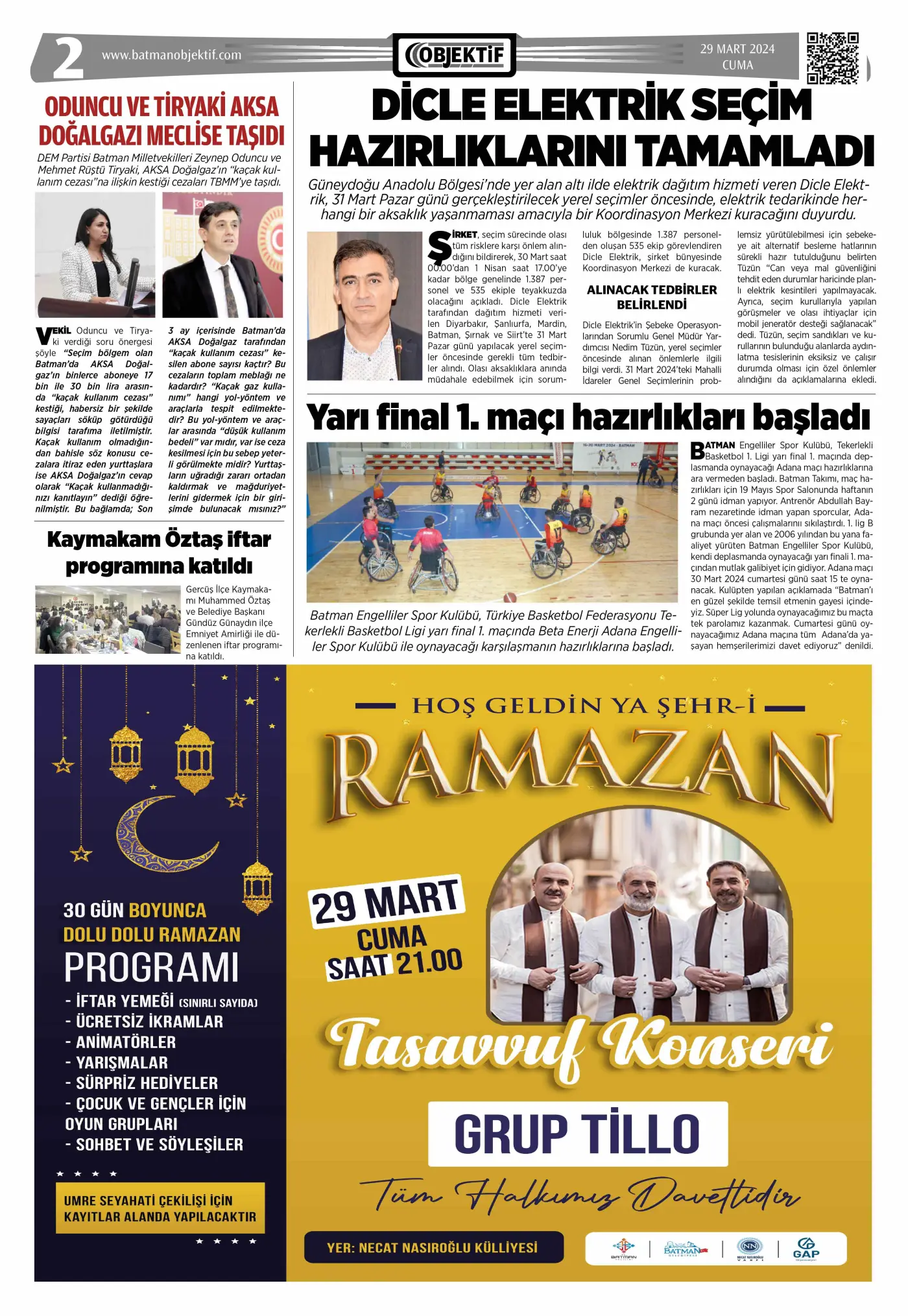 29.03.2024 tarihli sayı, 2. sayfa