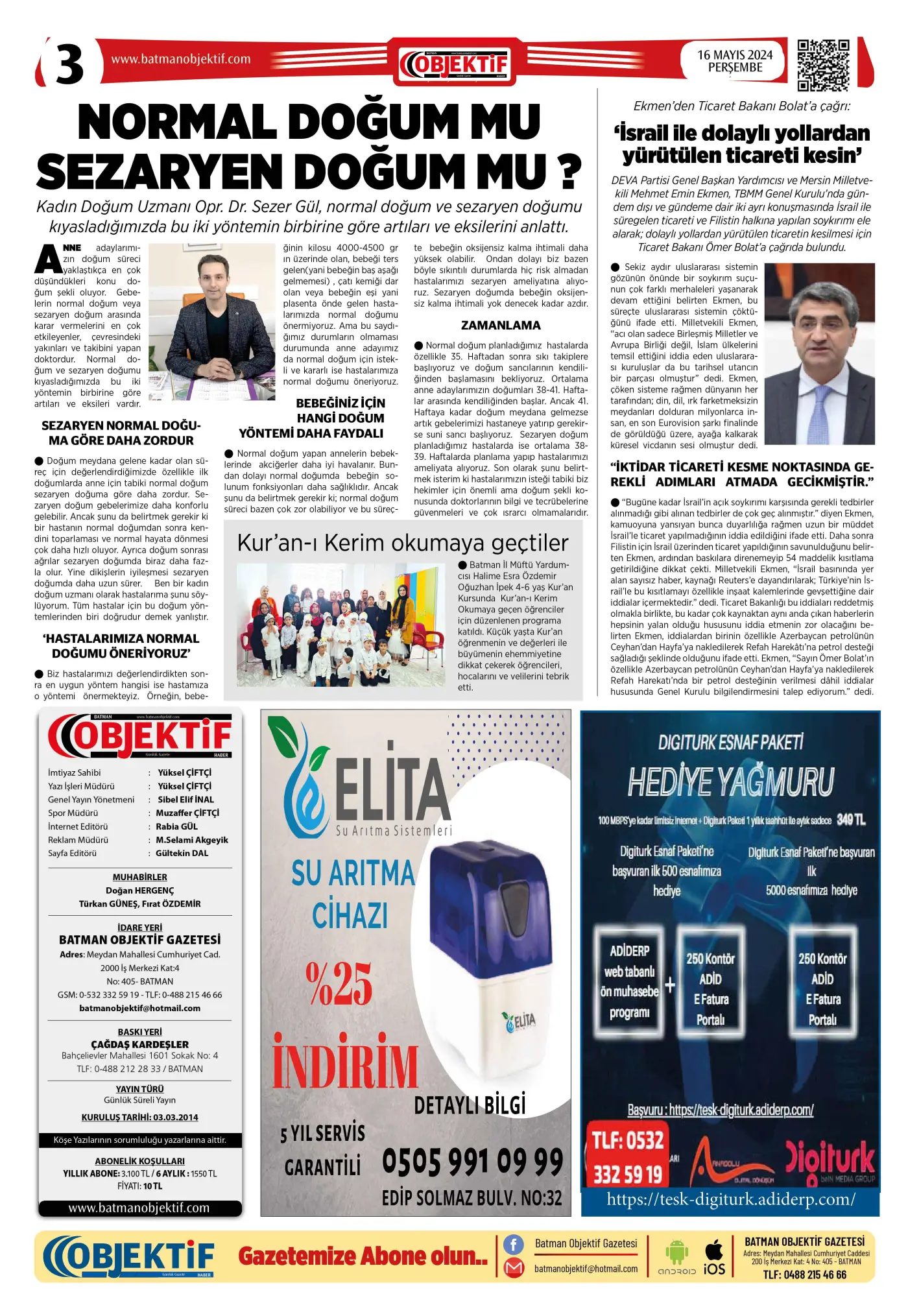 17.05.2024 tarihli sayı, 3. sayfa