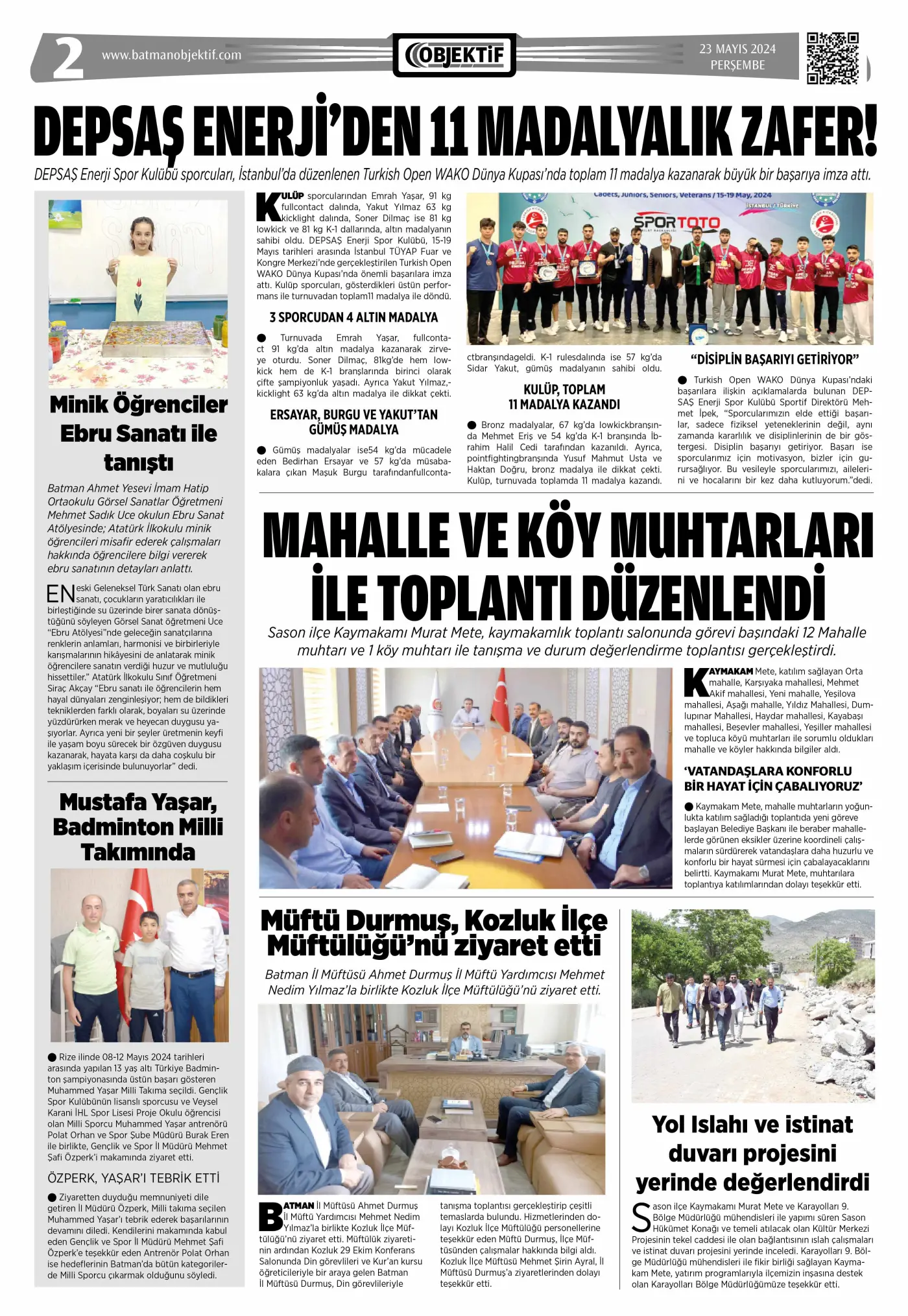22.05.2024 tarihli sayı, 2. sayfa