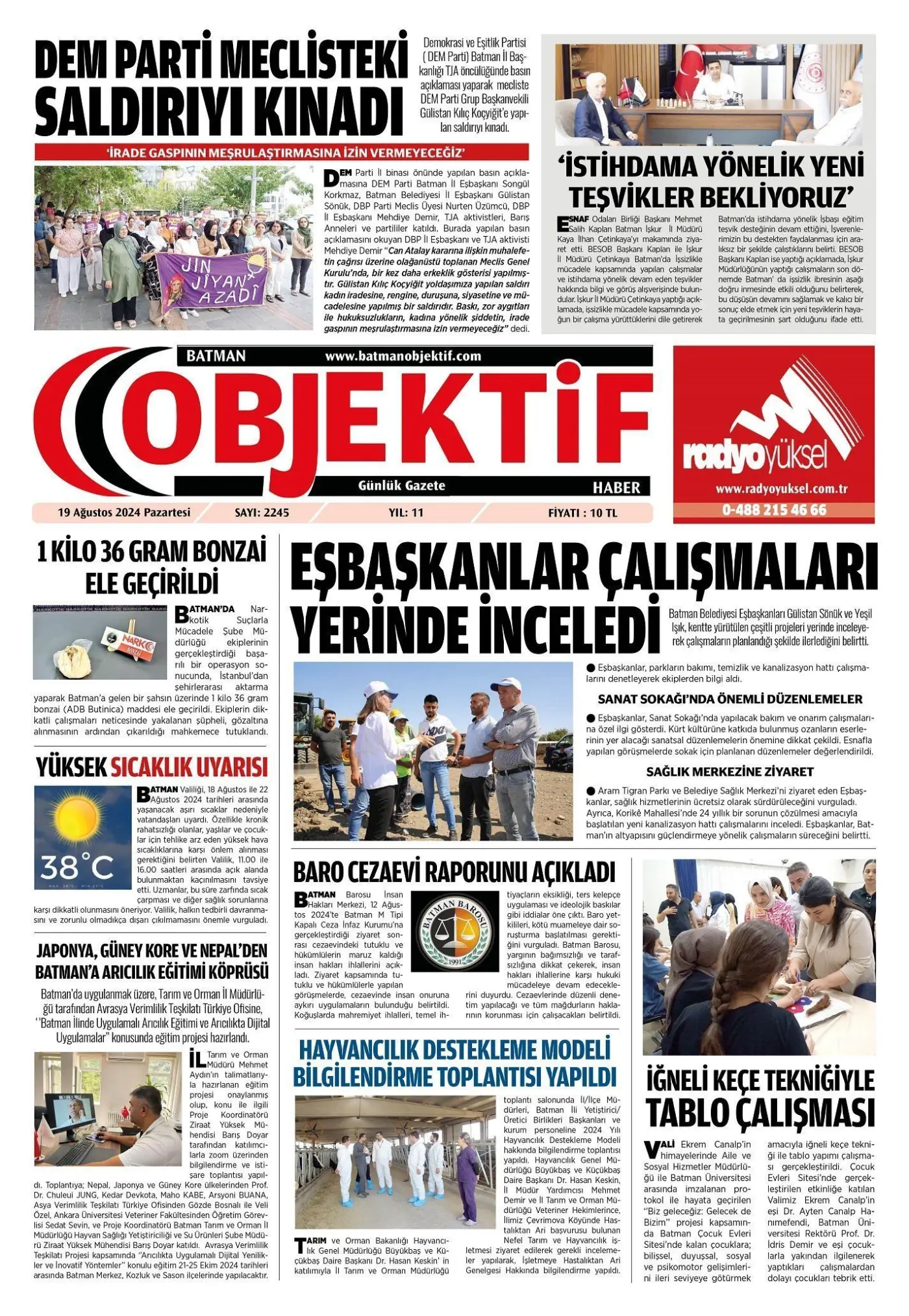 23.08.2024 tarihli sayı, 1. sayfa