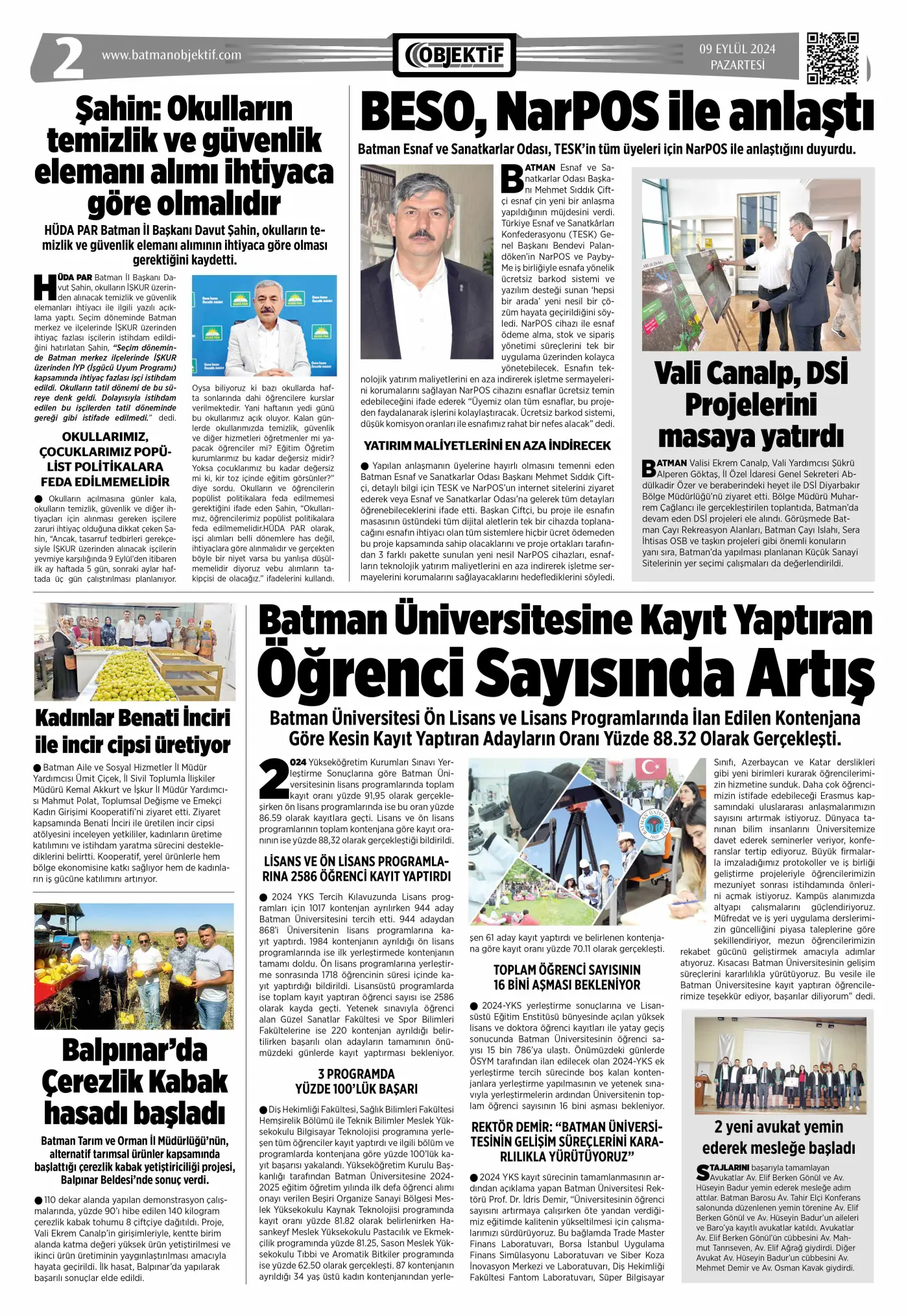 09.09.2024 tarihli sayı, 2. sayfa