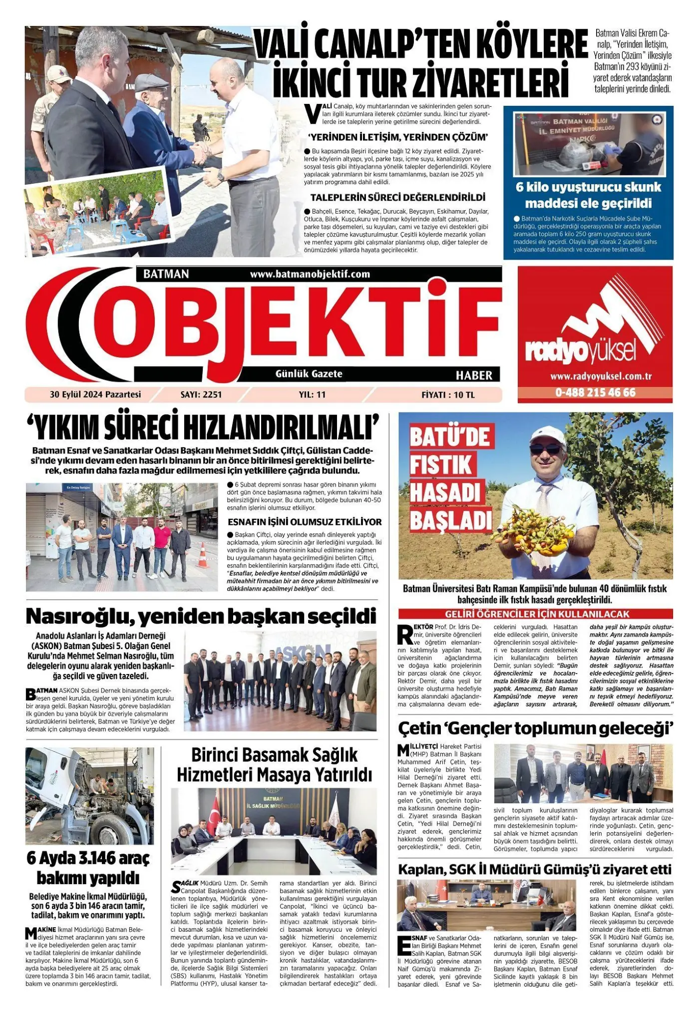 01.10.2024 tarihli sayı, 1. sayfa
