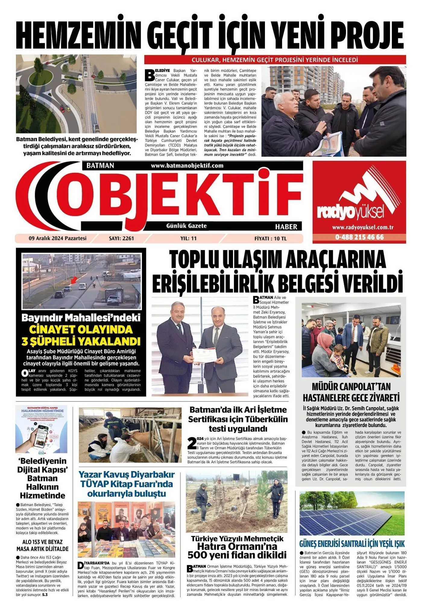 09.12.2024 tarihli sayı, 1. sayfa