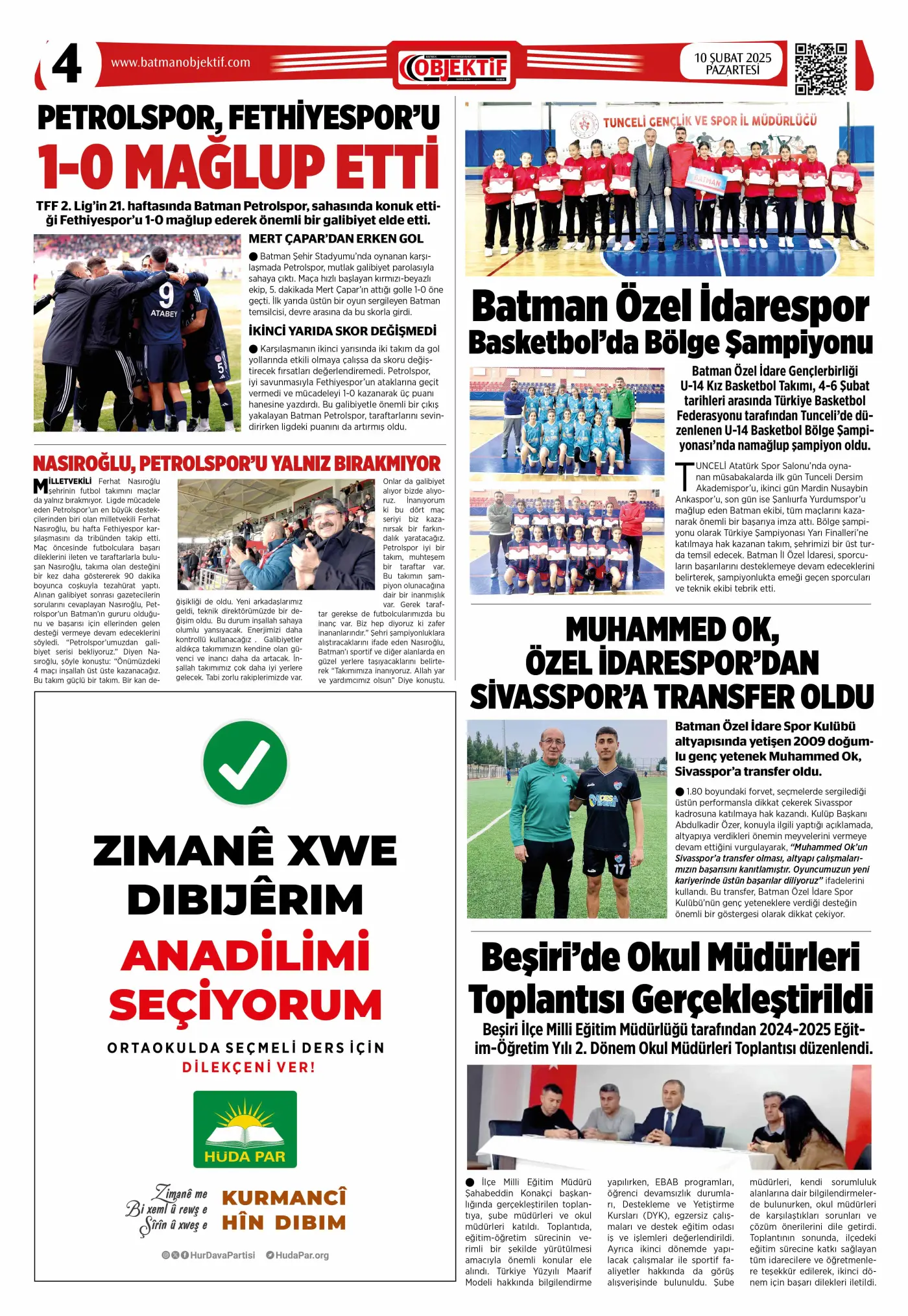 11.02.2025 tarihli sayı, 4. sayfa