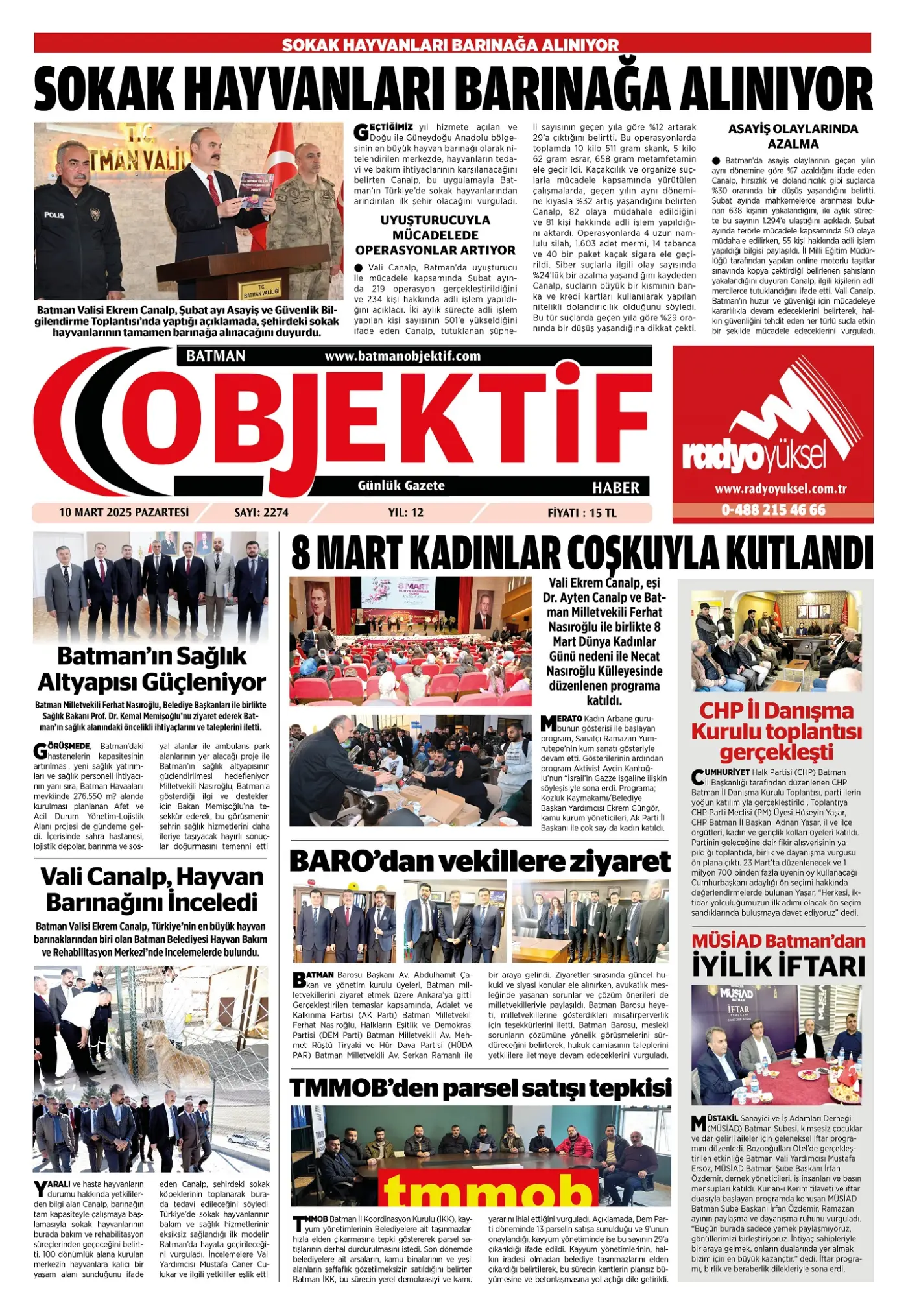 10.03.2025 tarihli sayı, 1. sayfa