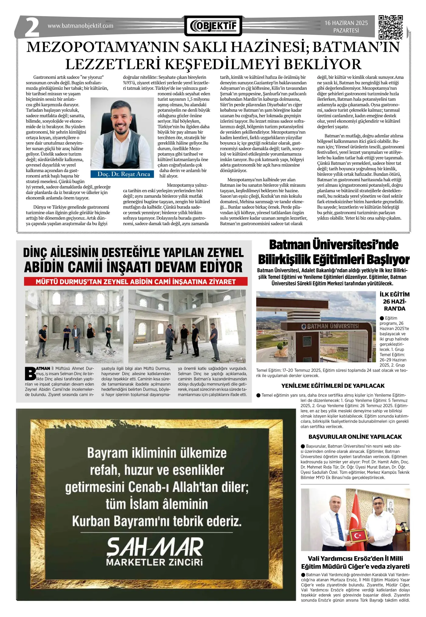 16.06.2025 tarihli sayı, 2. sayfa