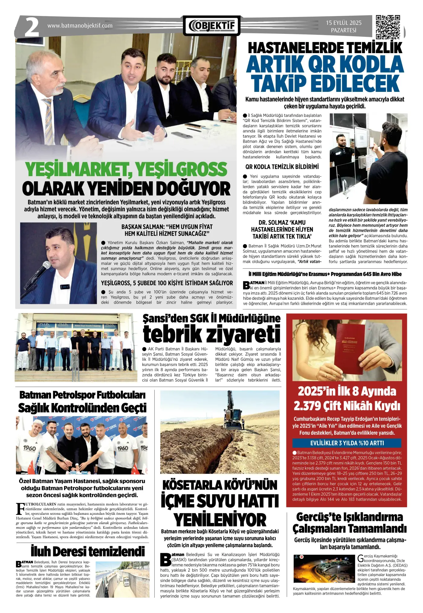 14.09.2025 tarihli sayı, 2. sayfa