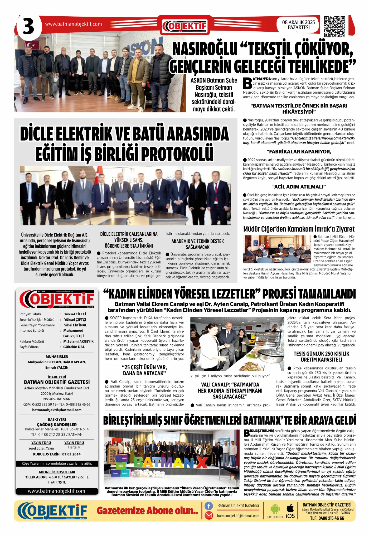 07.12.2025 tarihli sayı, 3. sayfa