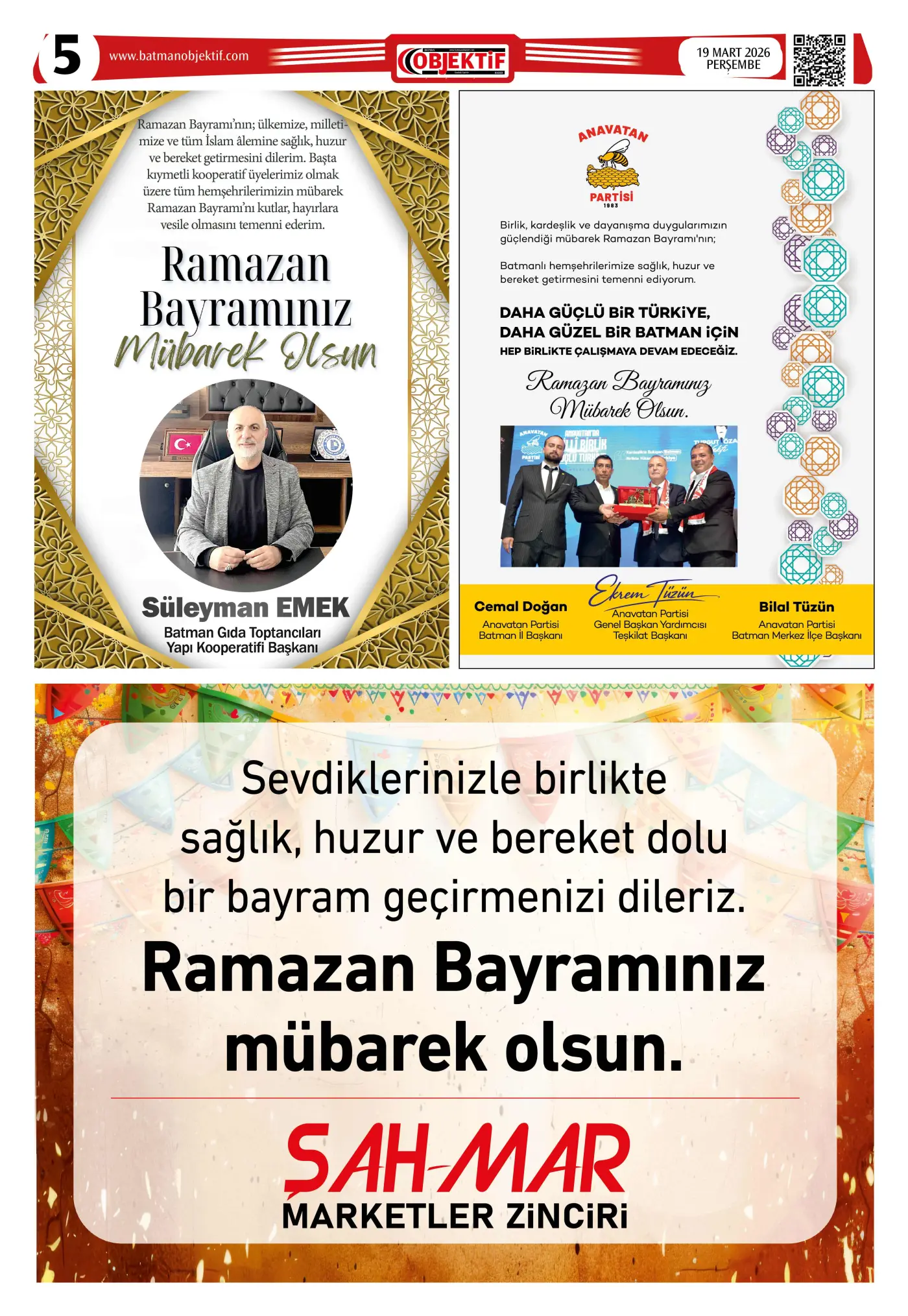 19.03.2026 tarihli sayı, 5. sayfa