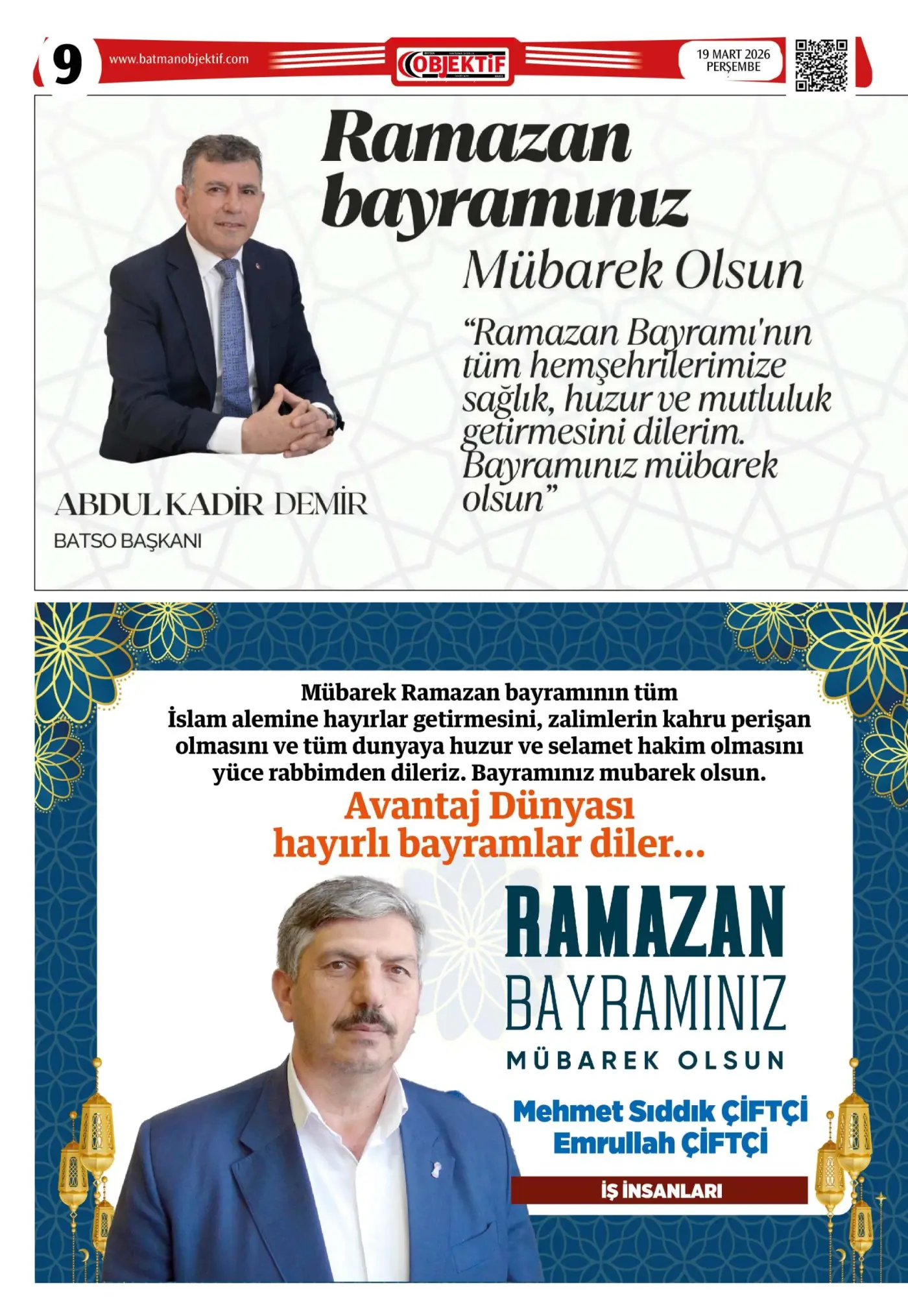 19.03.2026 tarihli sayı, 9. sayfa