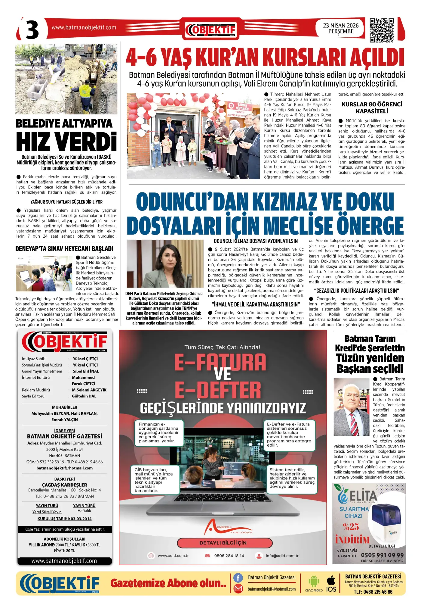 23.04.2026 tarihli sayı, 3. sayfa