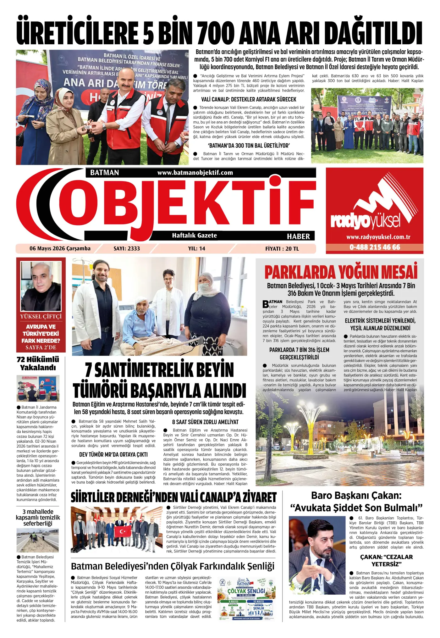 13.05.2026 tarihli sayı, 1. sayfa