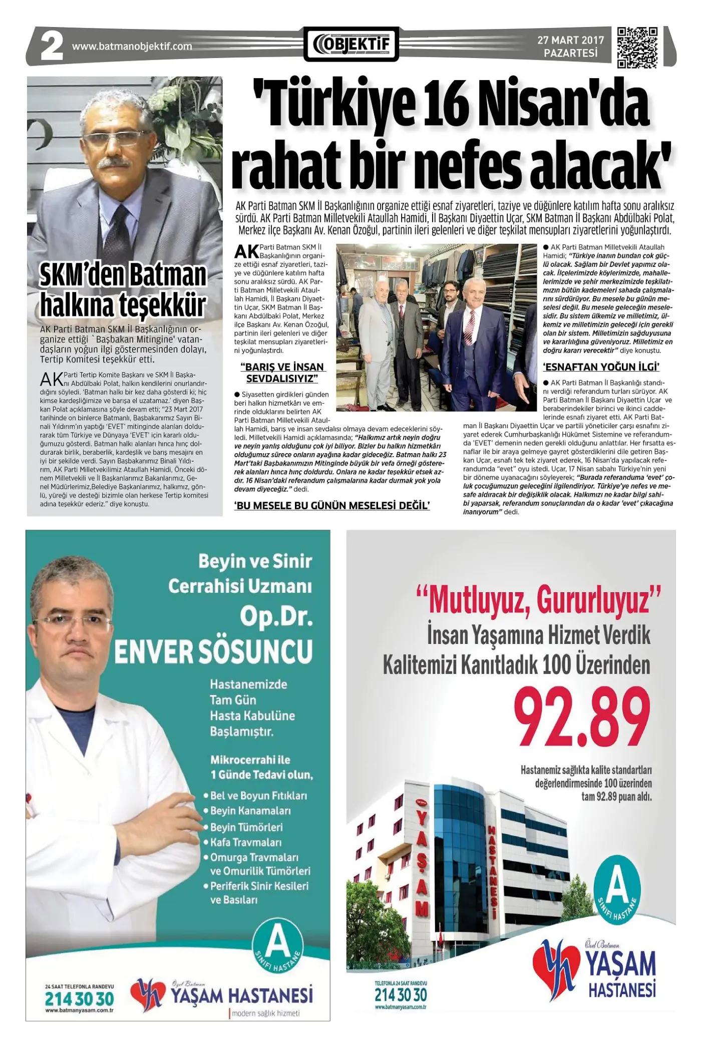 27.03.2017 tarihli sayı, 2. sayfa