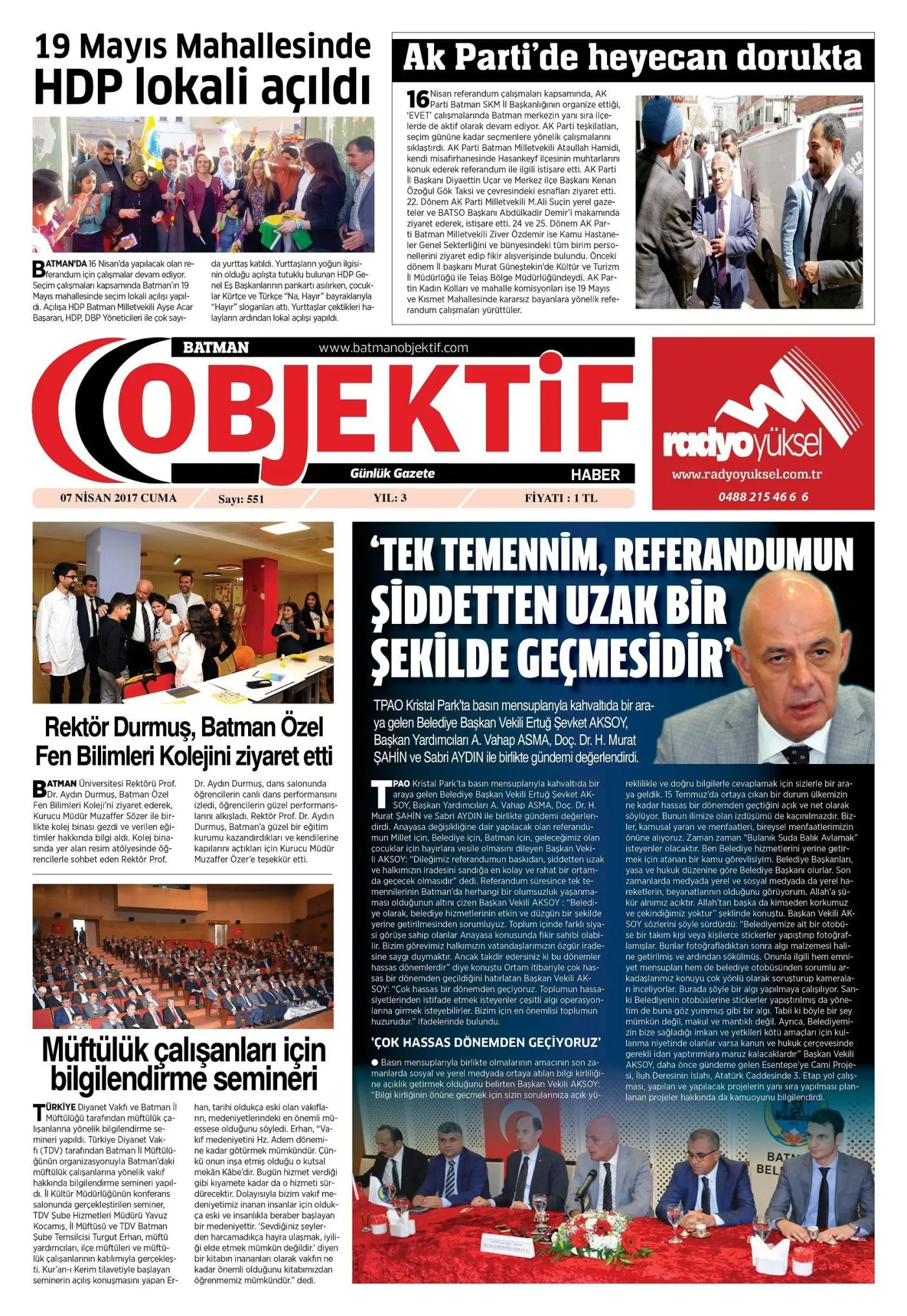 06.04.2017 tarihli sayı, 1. sayfa