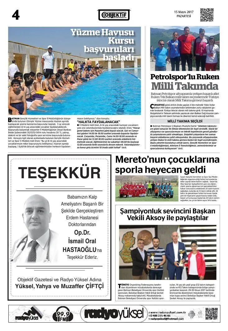 15.05.2017 tarihli sayı, 4. sayfa