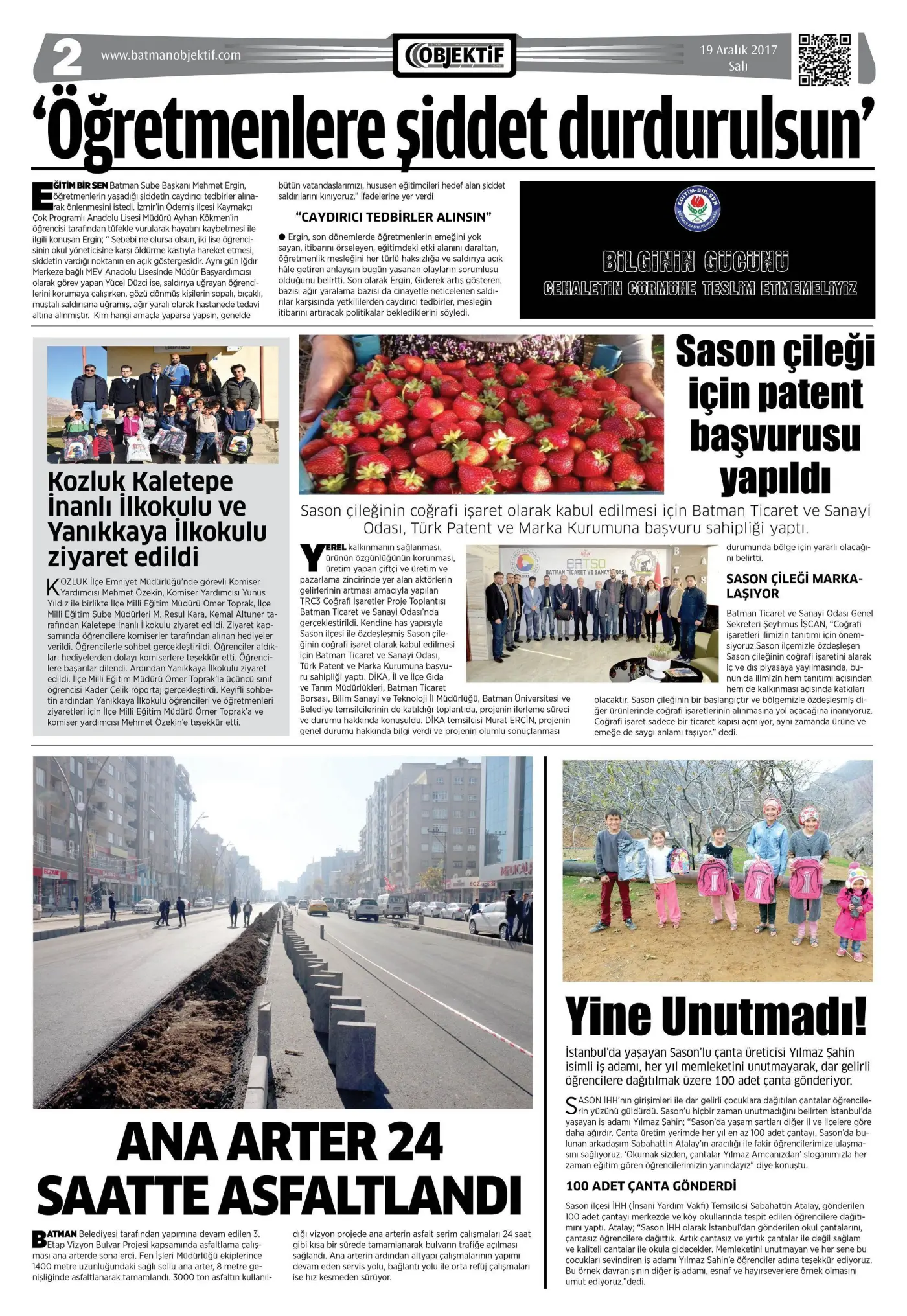 18.12.2017 tarihli sayı, 2. sayfa